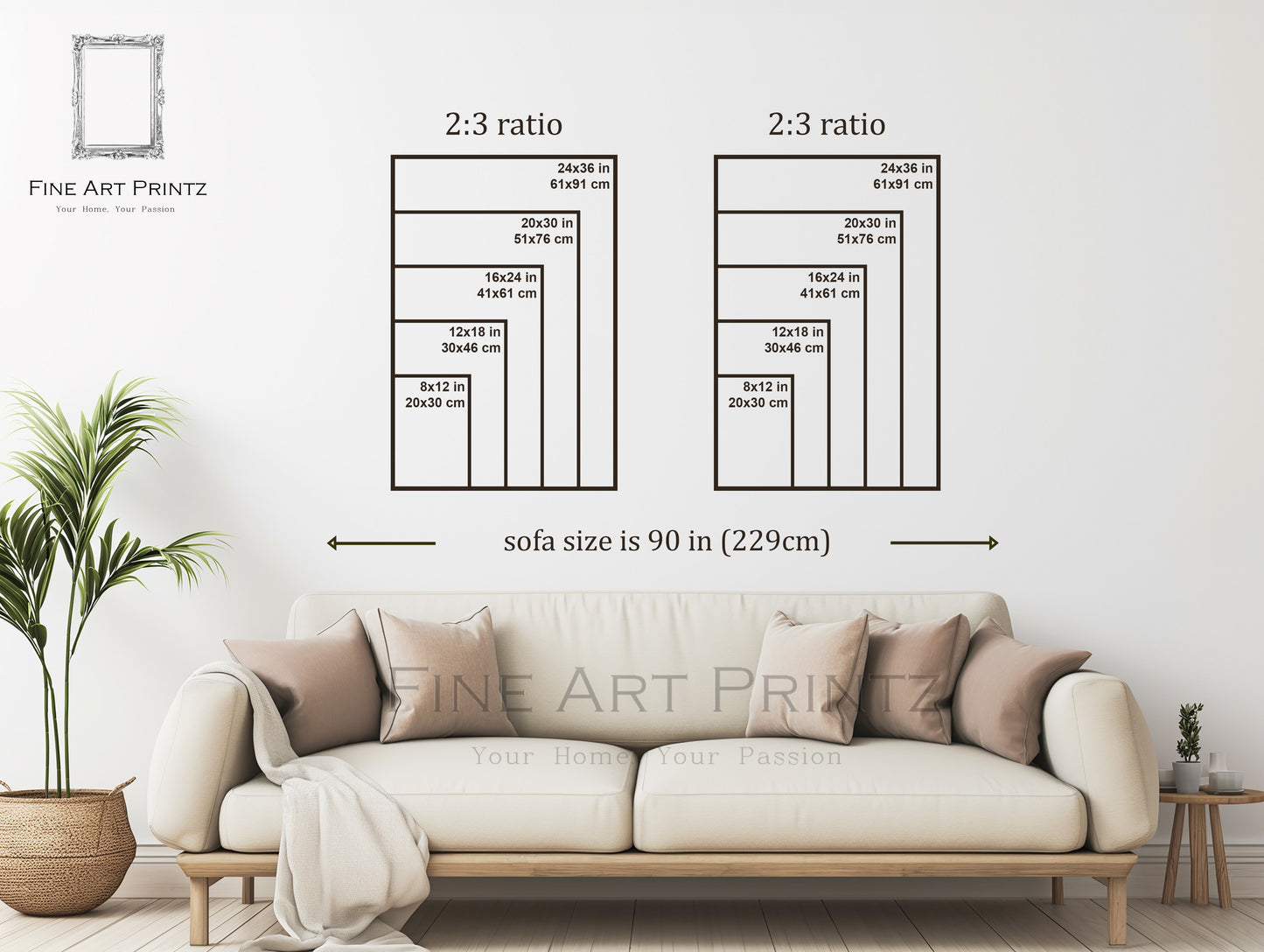 Floral canvas wall art - framed and unframed canvas