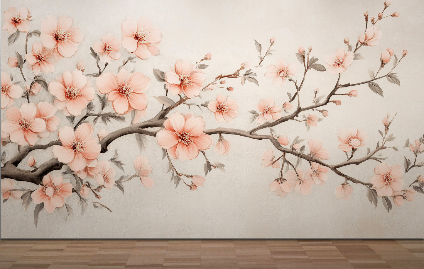 Floral Wall Mural - Chinoiserie-5