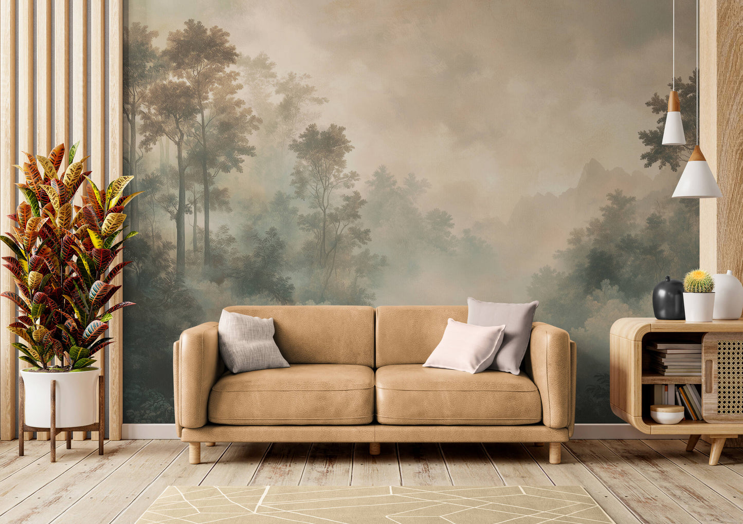 Scandinavian Wallpaper - Peel and Stick Polyester