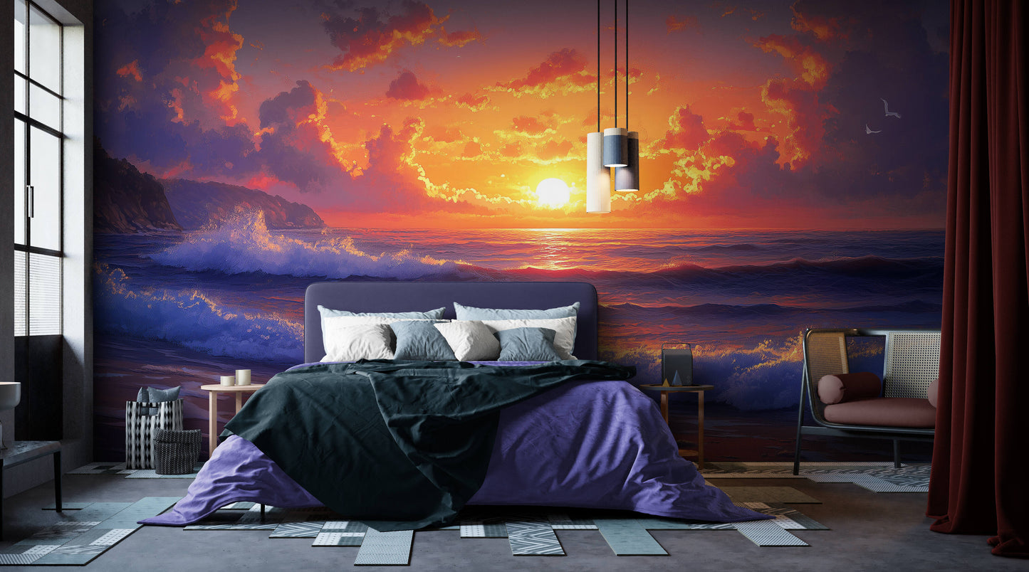 Ocean Wallpaper - Peel and Stick Polyester
