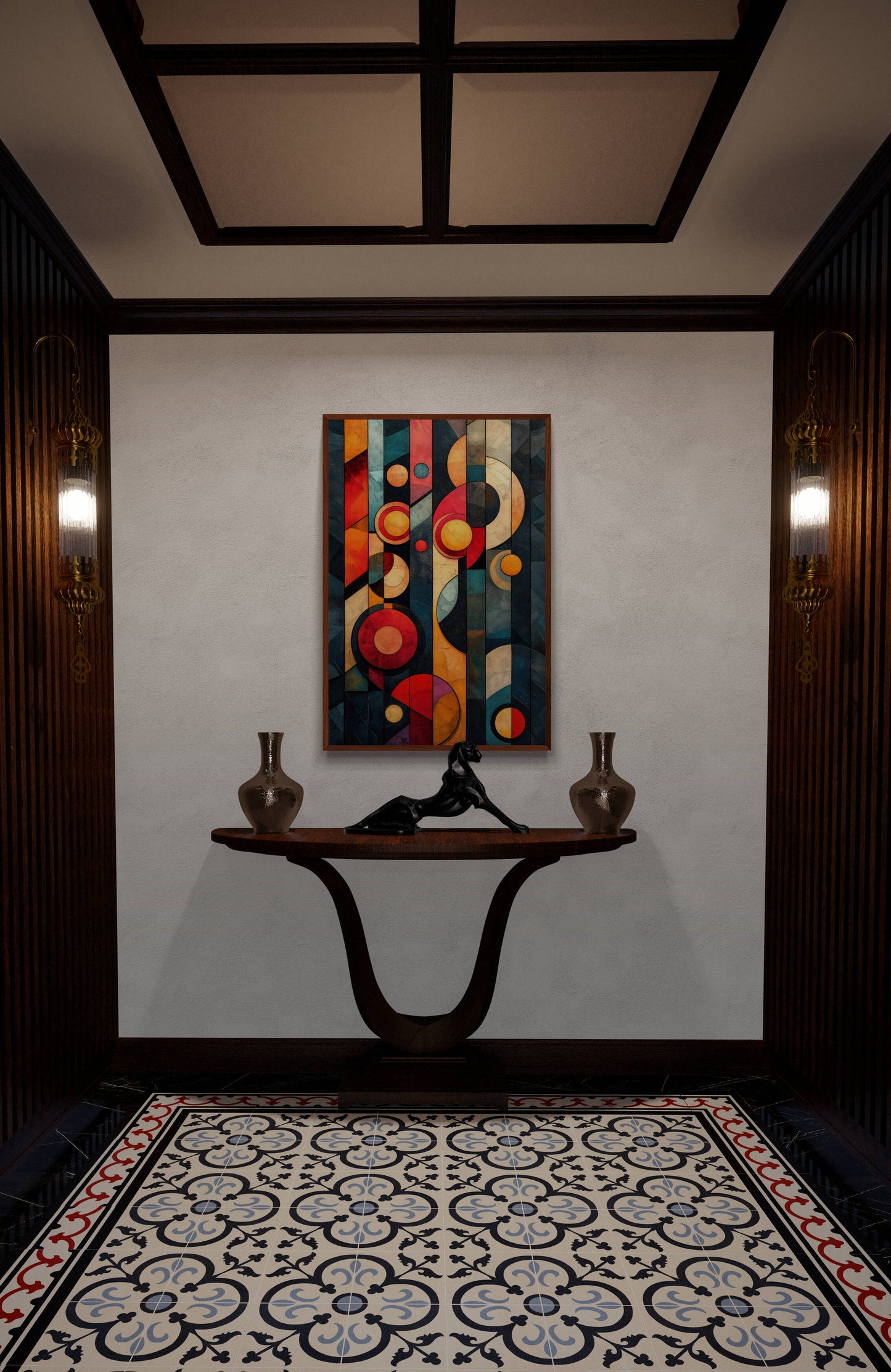 Abstract wall art - framed and unframed canvas