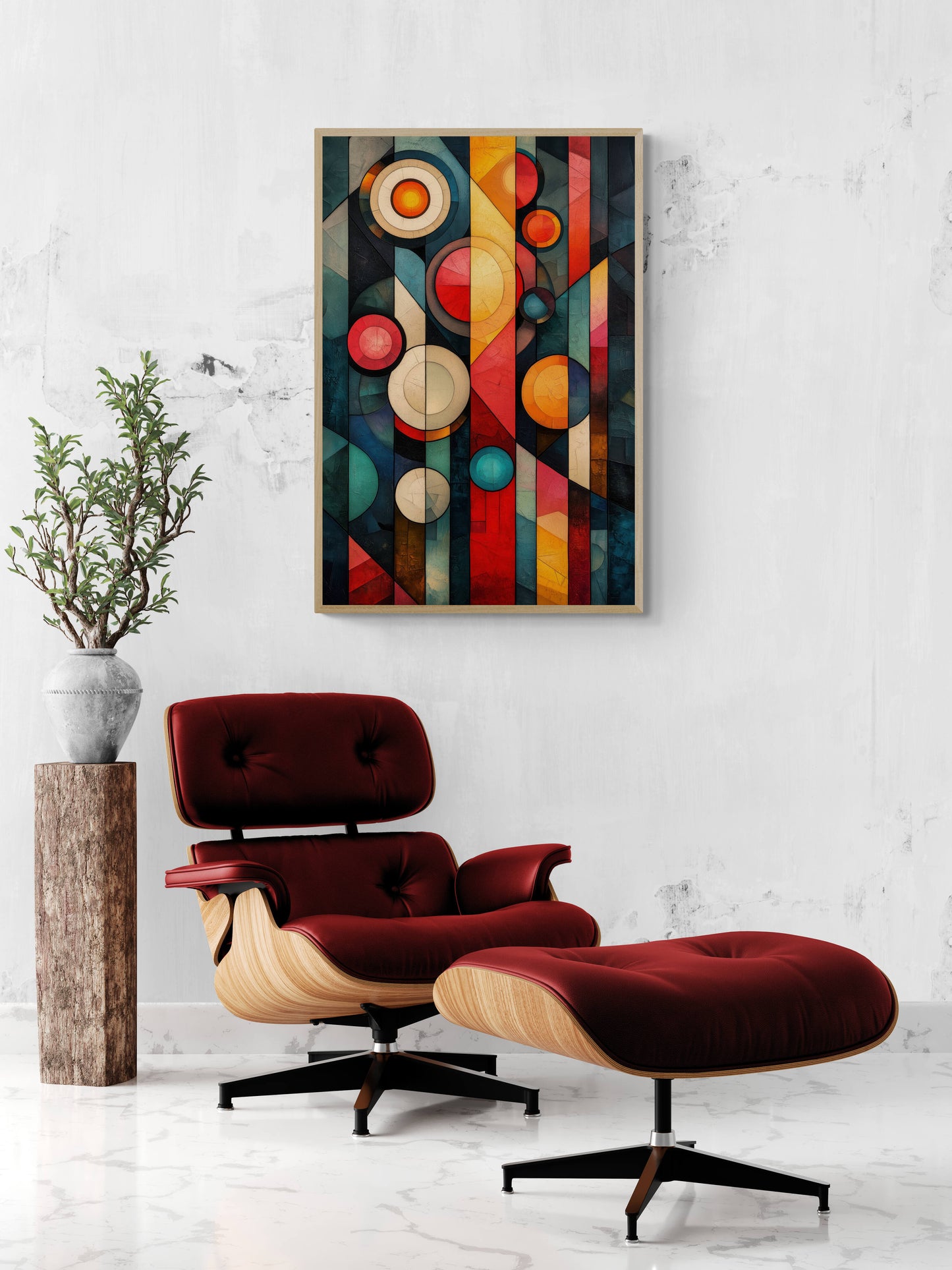 Abstract wall art - framed and unframed canvas