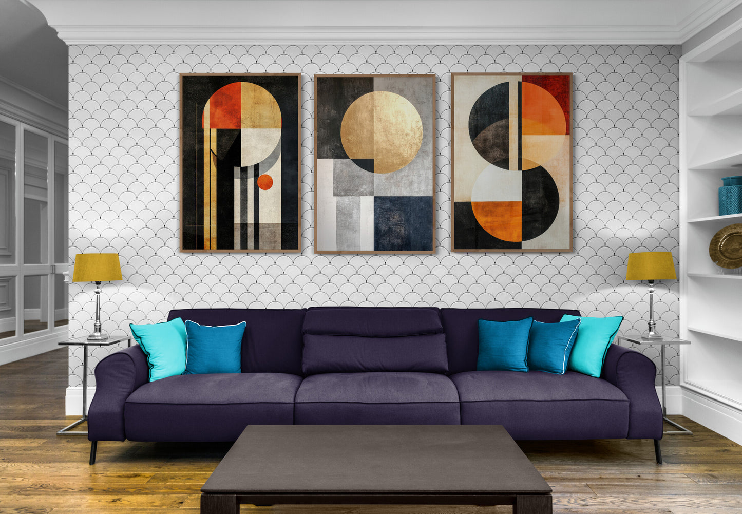 Abstract wall art - framed and unframed canvas