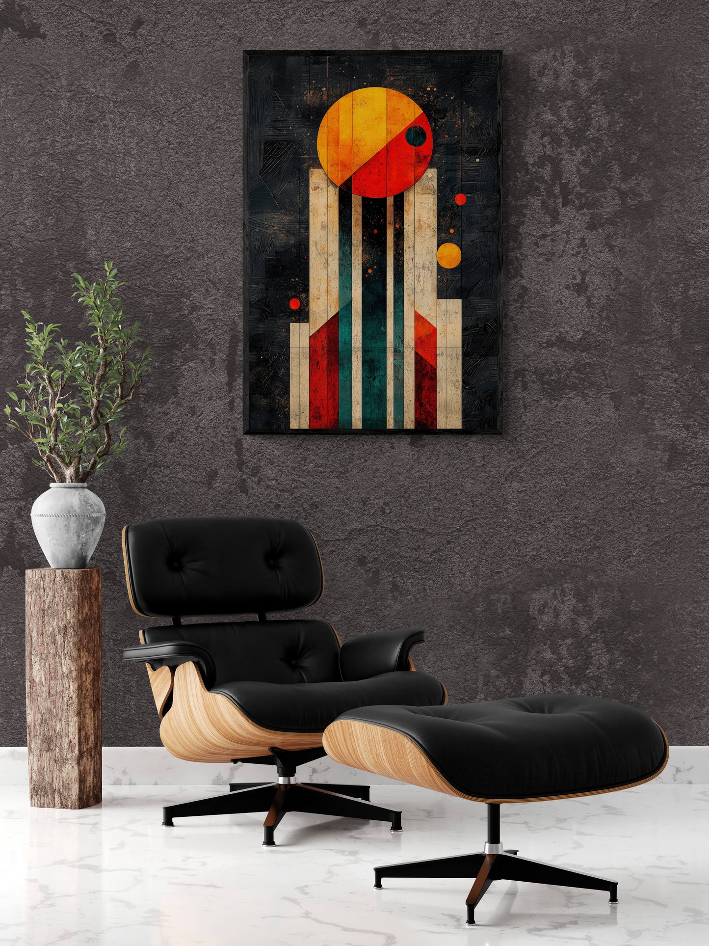 Abstract wall art - framed and unframed canvas