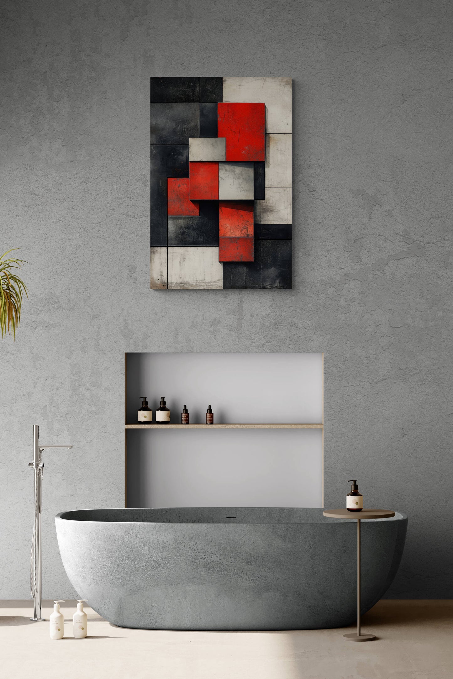 Abstract wall art - framed and unframed canvas