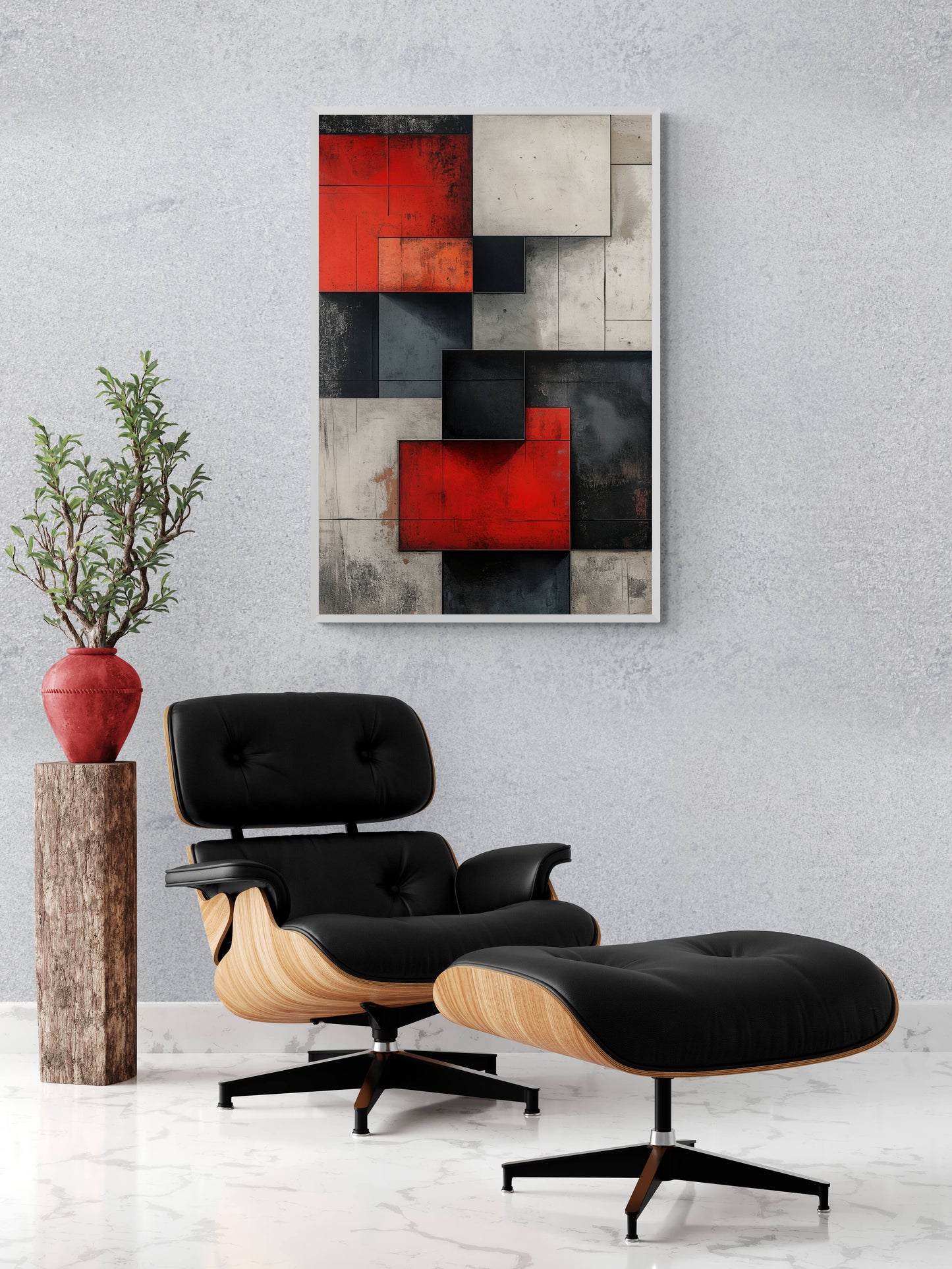 Abstract wall art - framed and unframed canvas