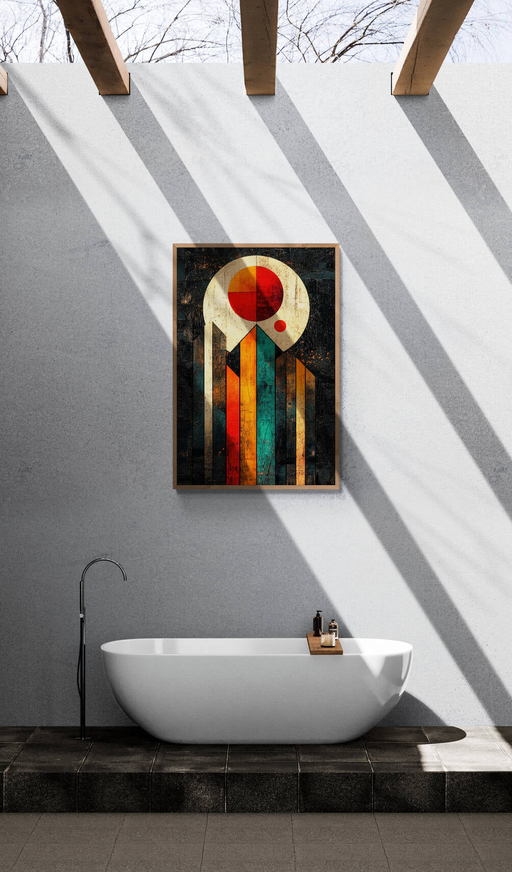 Abstract wall art - framed and unframed canvas