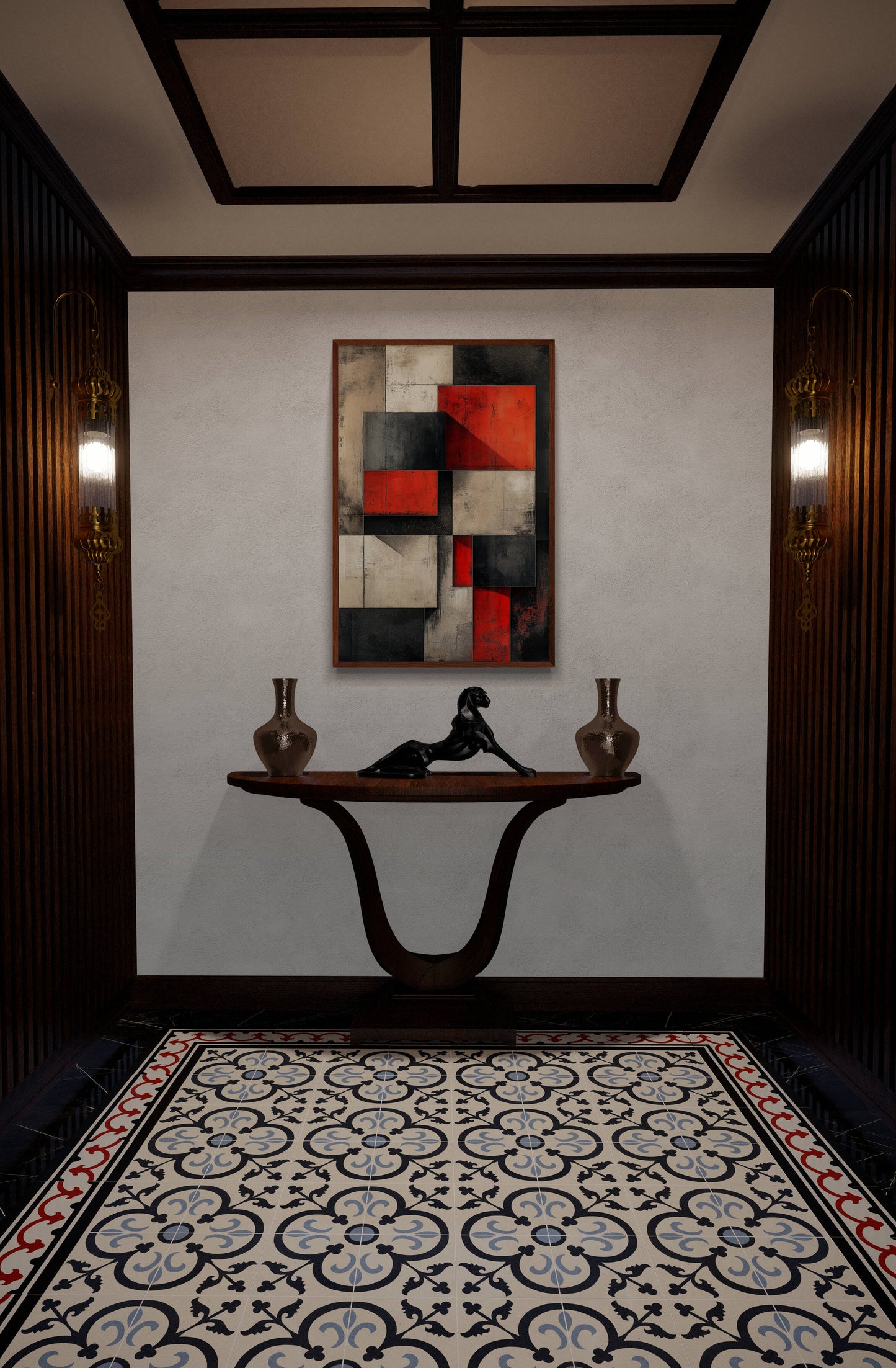 Abstract wall art - framed and unframed canvas