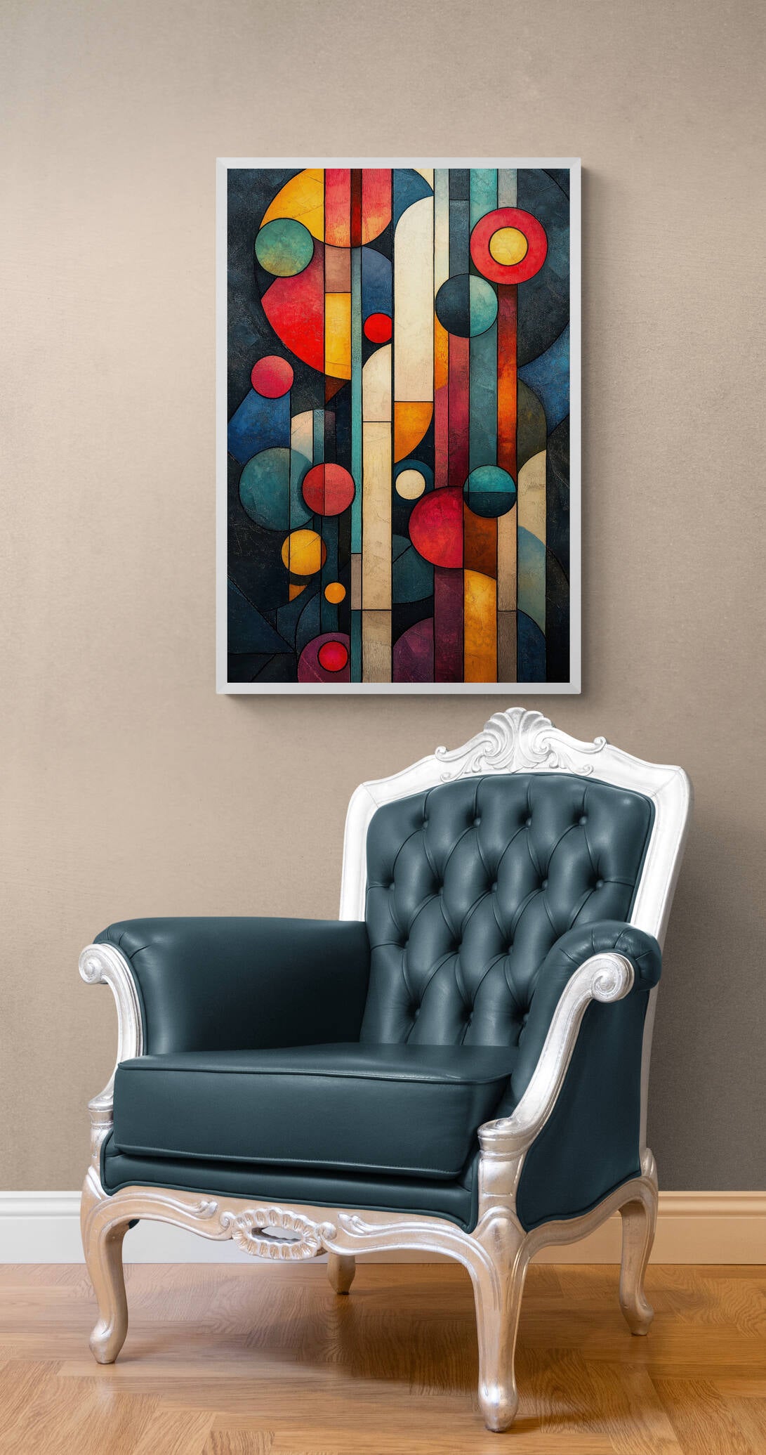 Abstract wall art - framed and unframed canvas