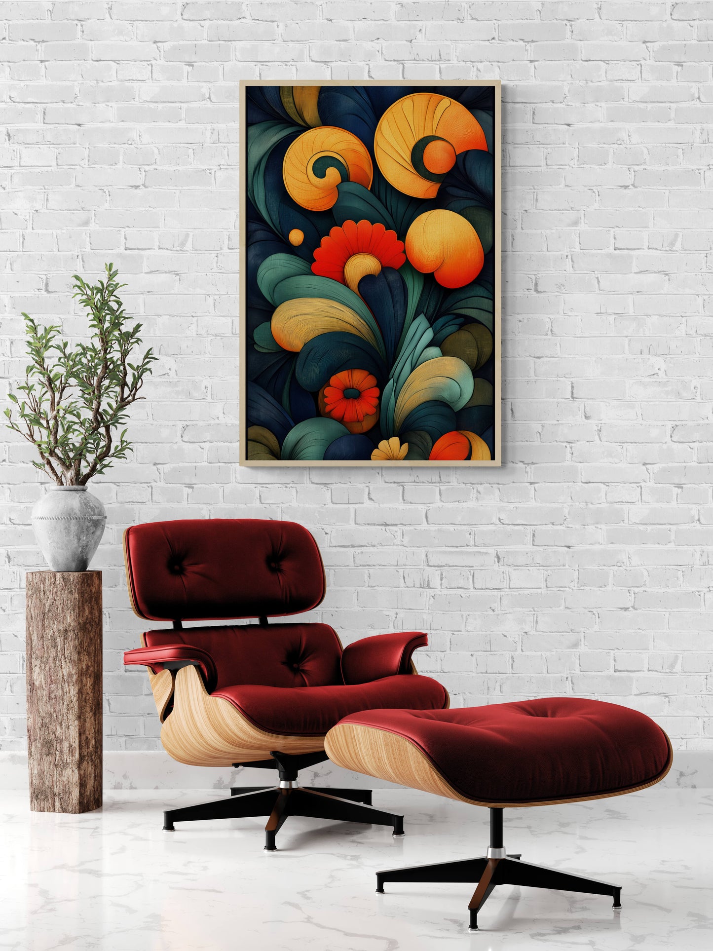Abstract wall art - framed and unframed canvas