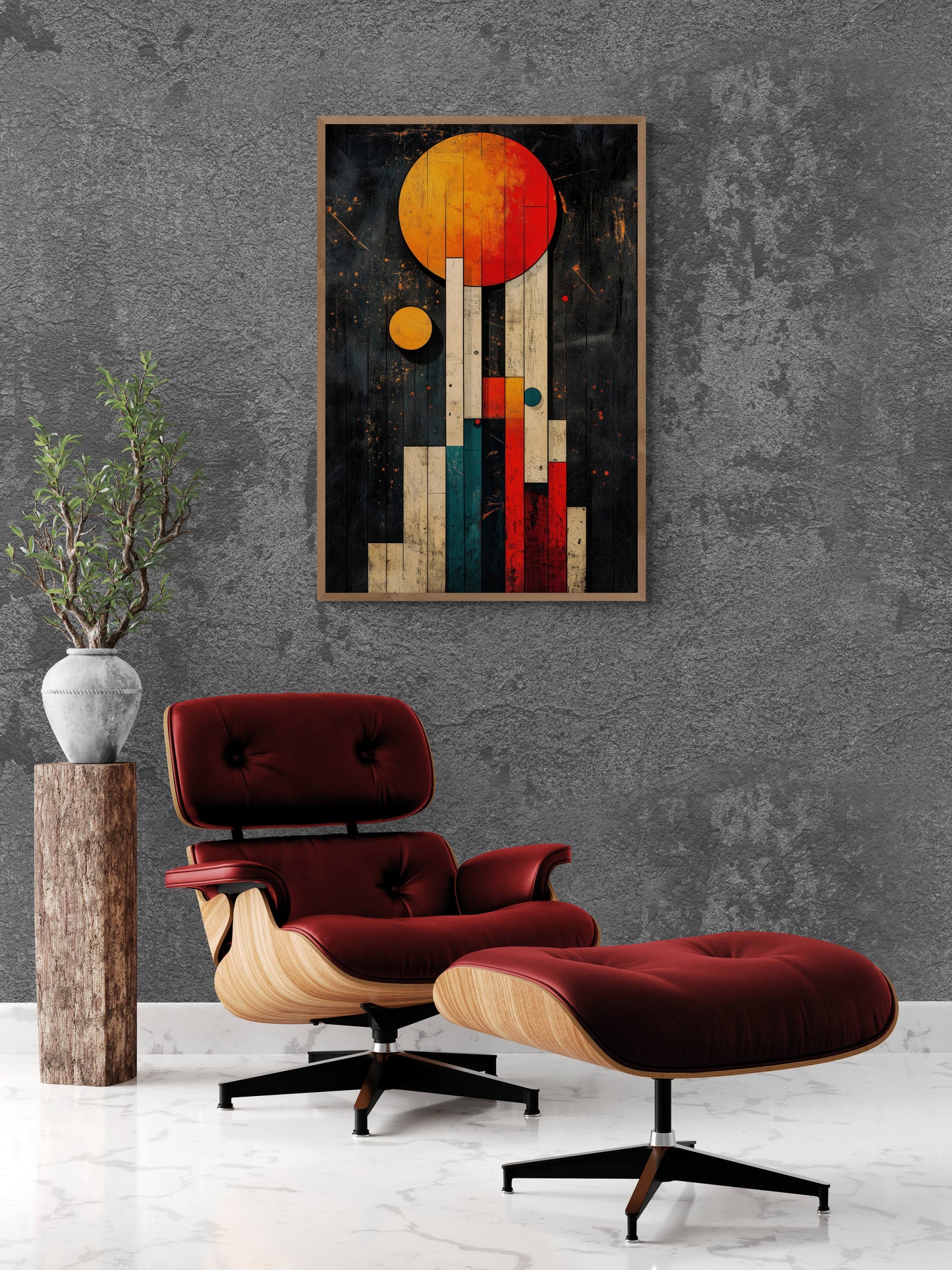 Abstract wall art - framed and unframed canvas