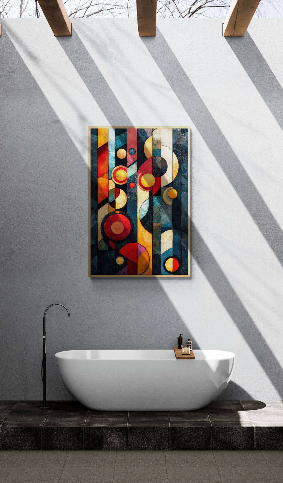 Abstract wall art - framed and unframed canvas