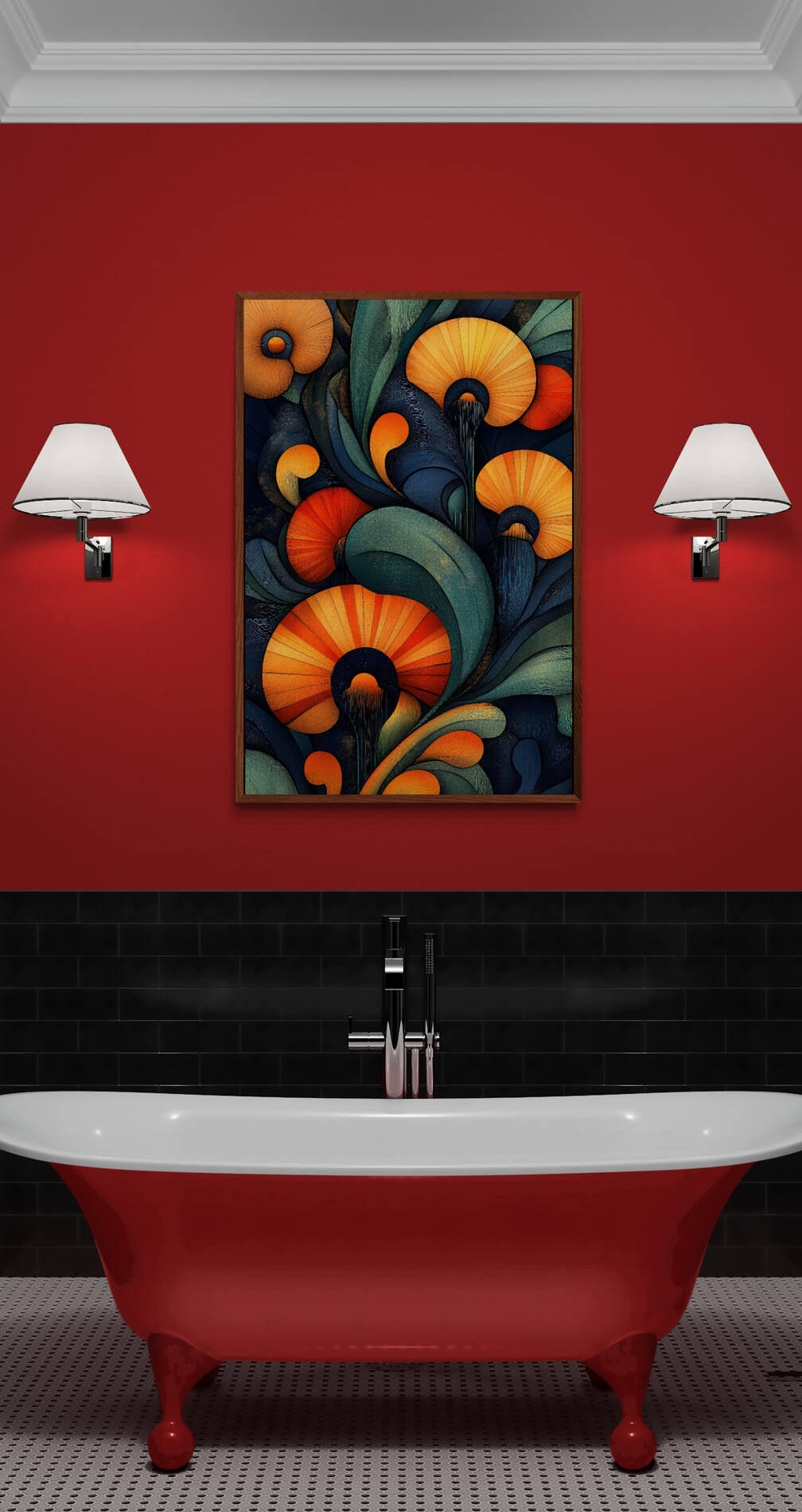 Abstract wall art - framed and unframed canvas
