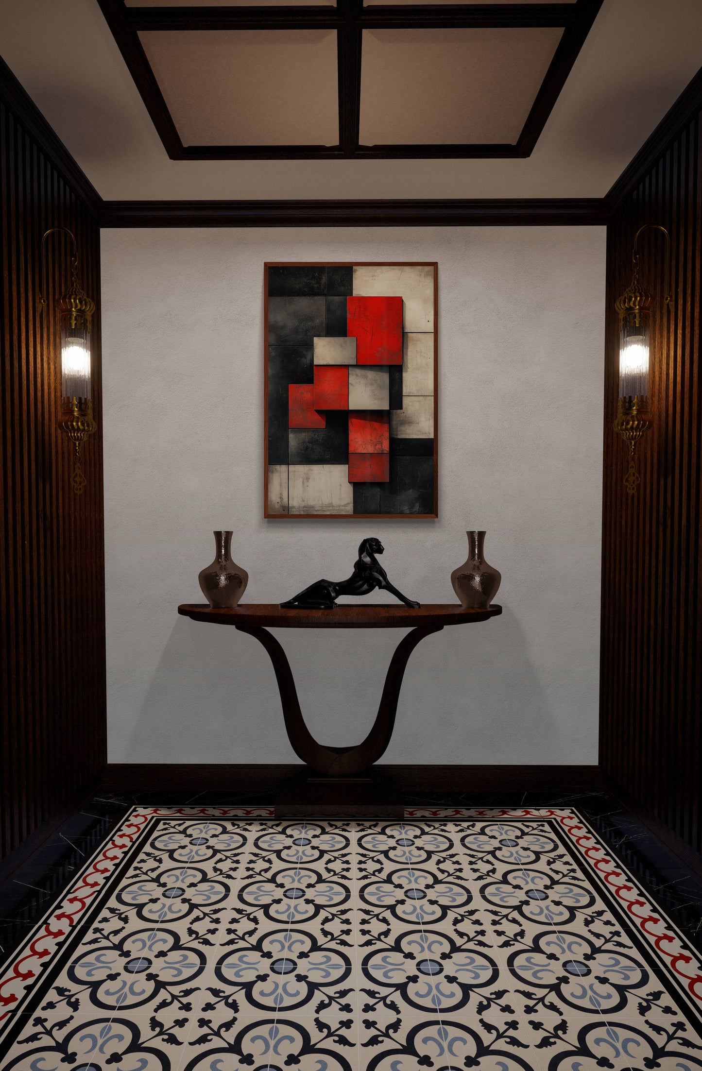 Abstract wall art - framed and unframed canvas