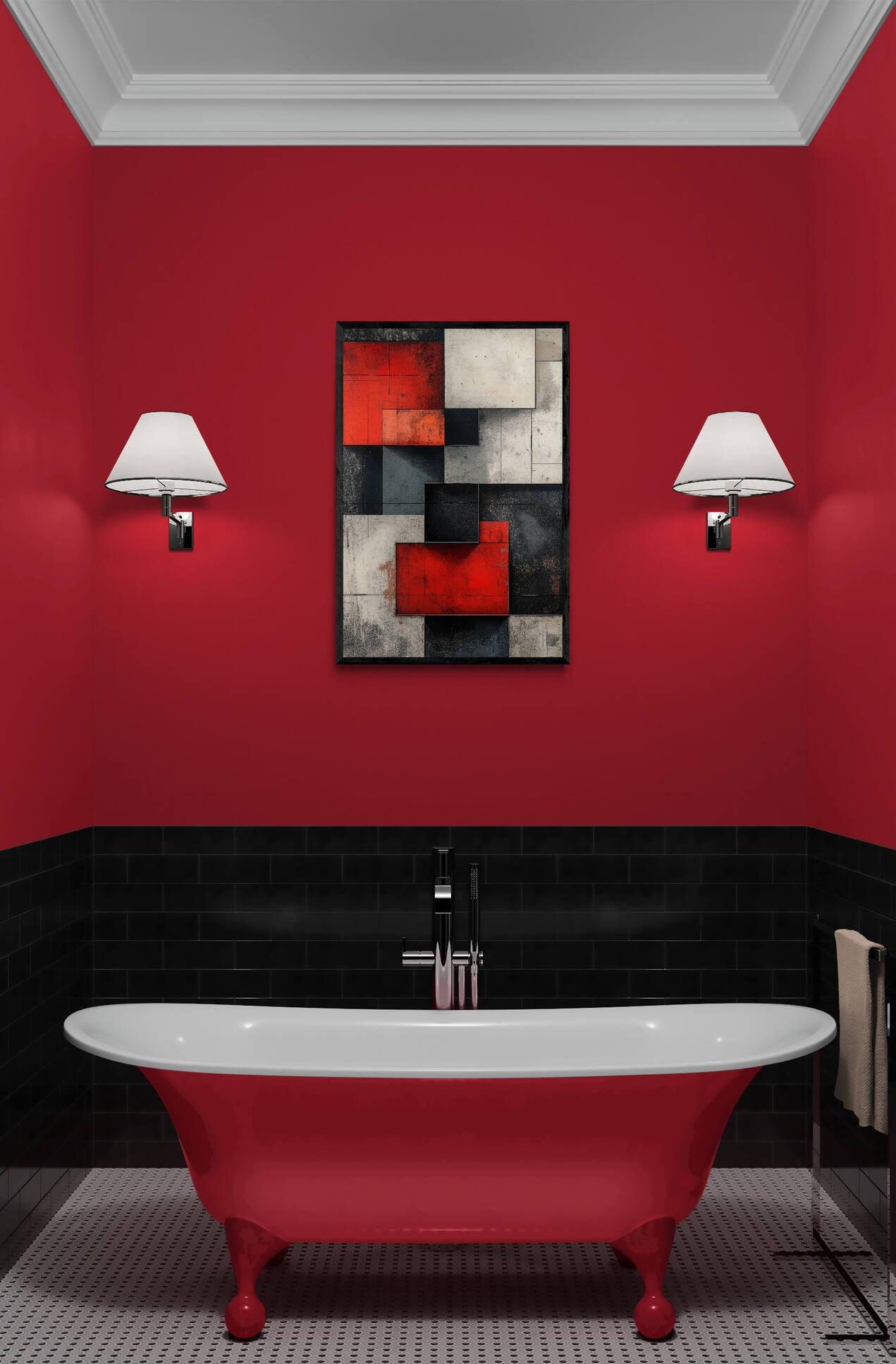 Abstract wall art - framed and unframed canvas