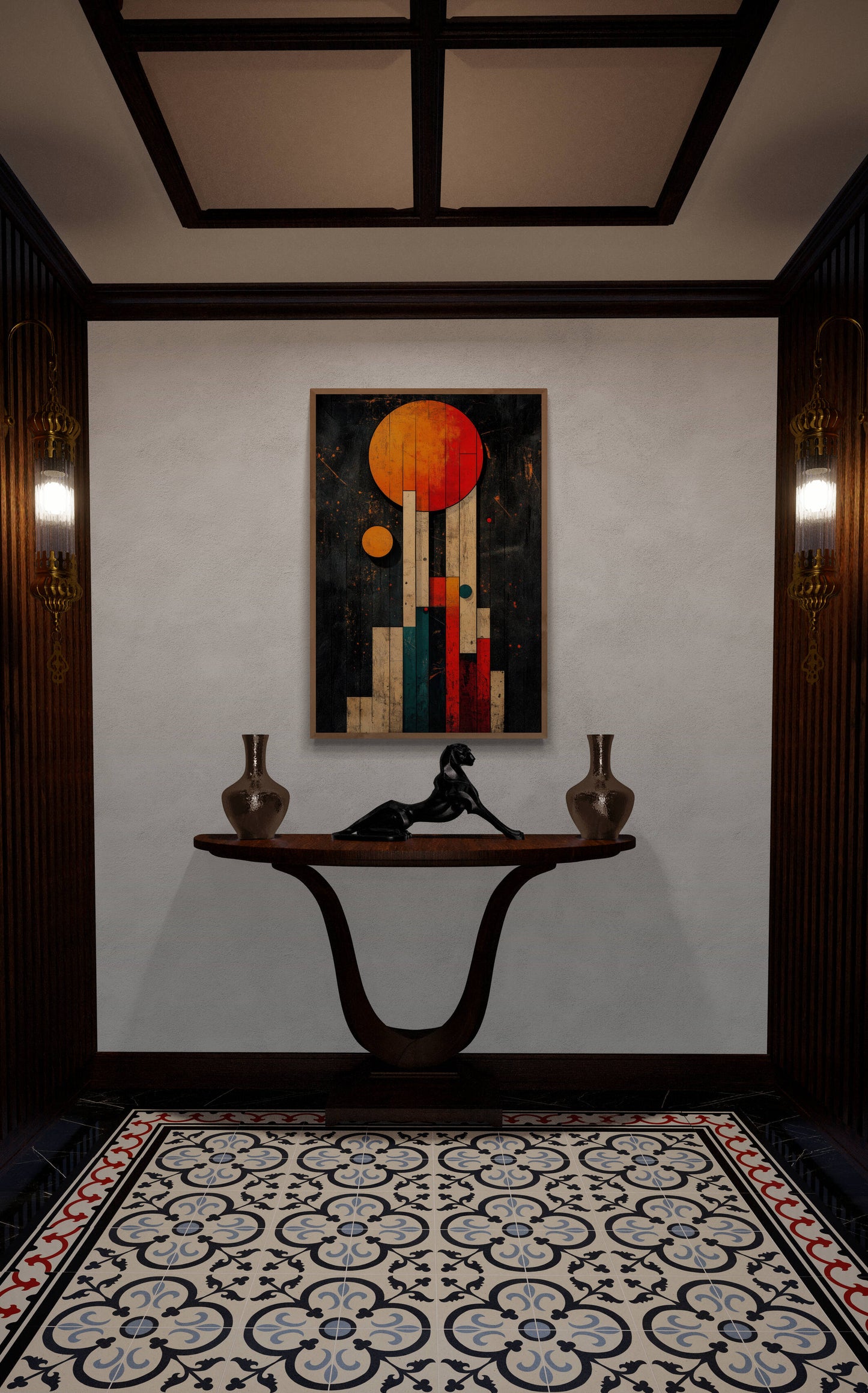 Abstract wall art - framed and unframed canvas