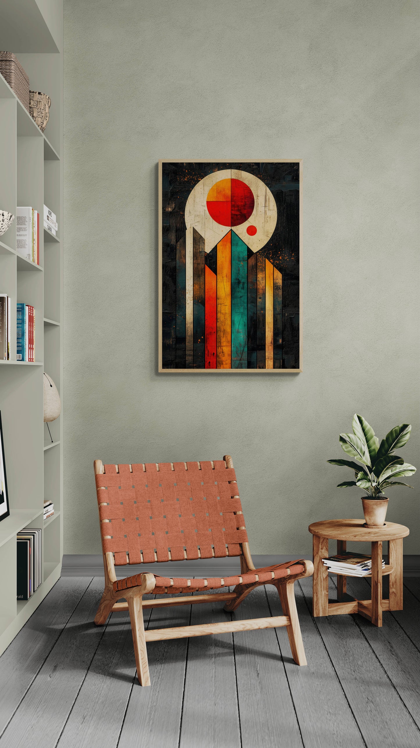 Abstract wall art - framed and unframed canvas