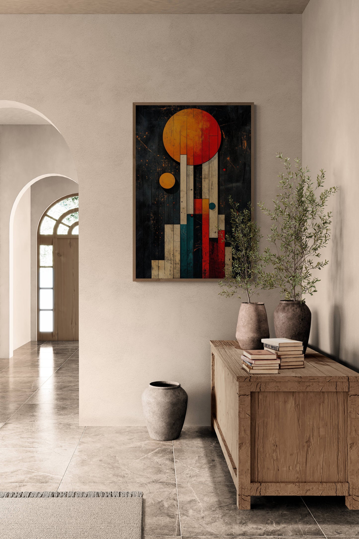 Abstract wall art - framed and unframed canvas
