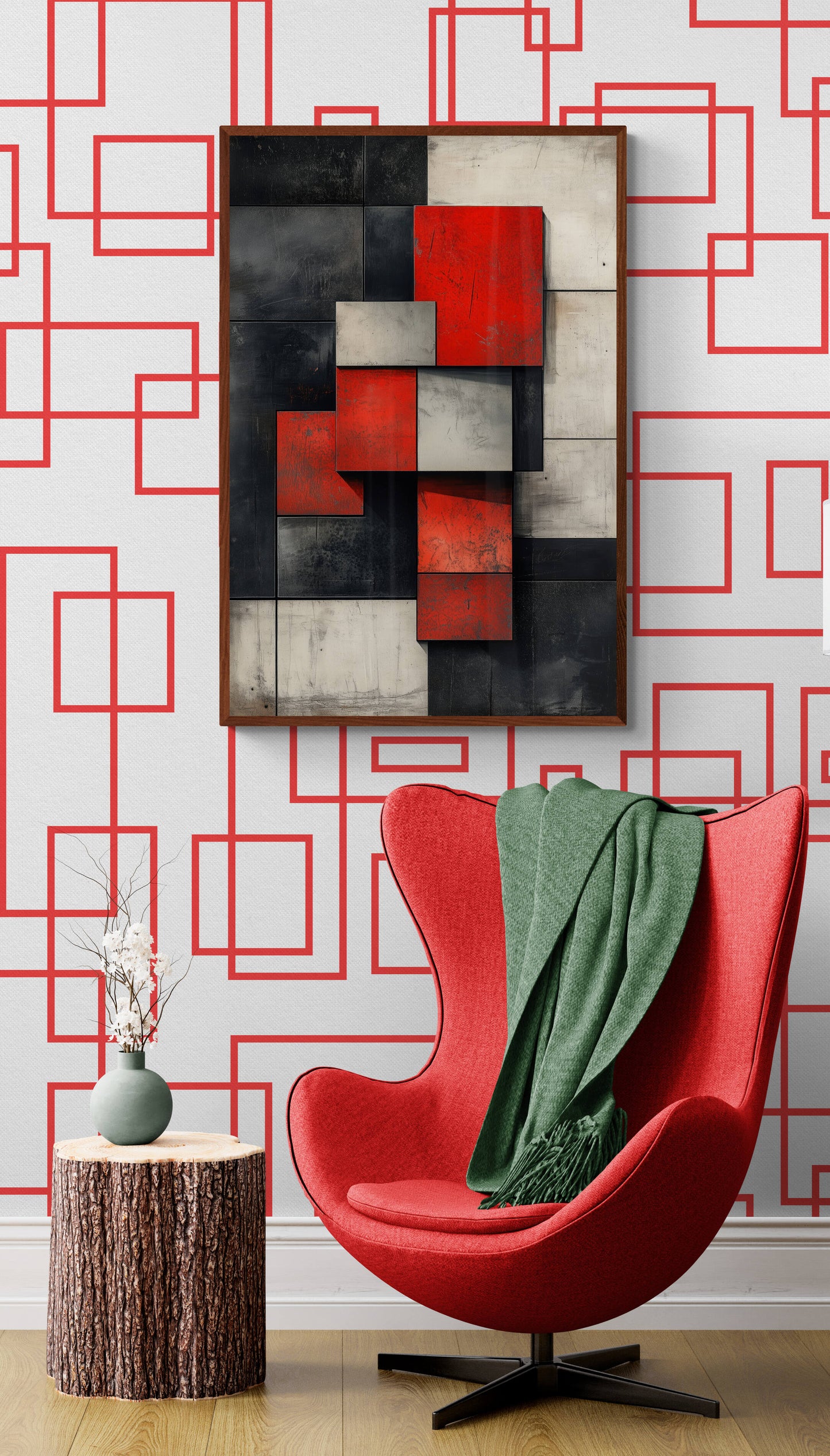Abstract wall art - framed and unframed canvas