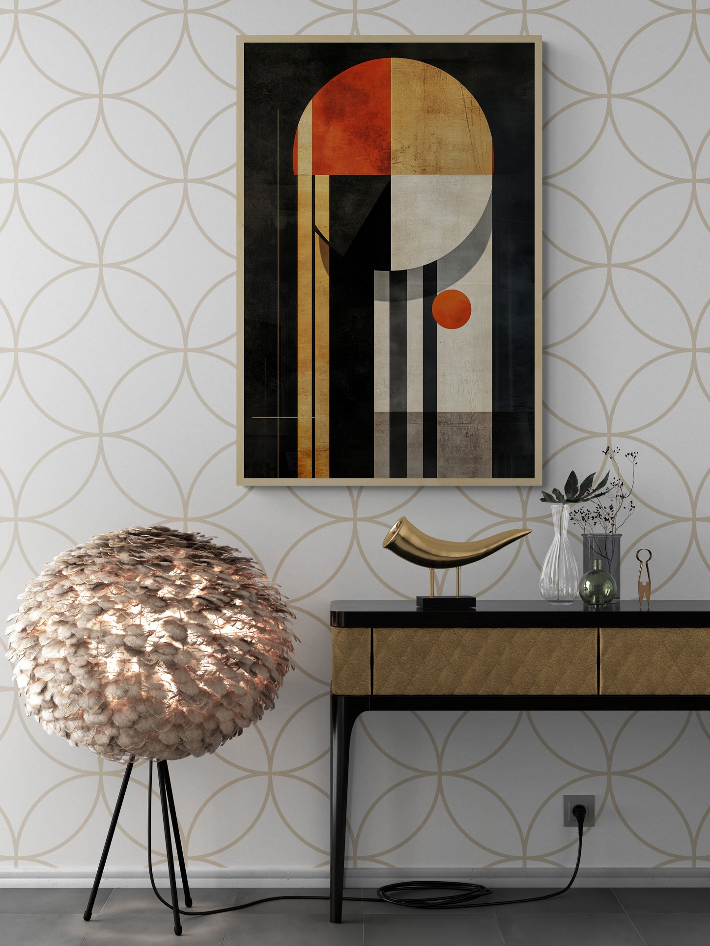 Abstract wall art - framed and unframed canvas