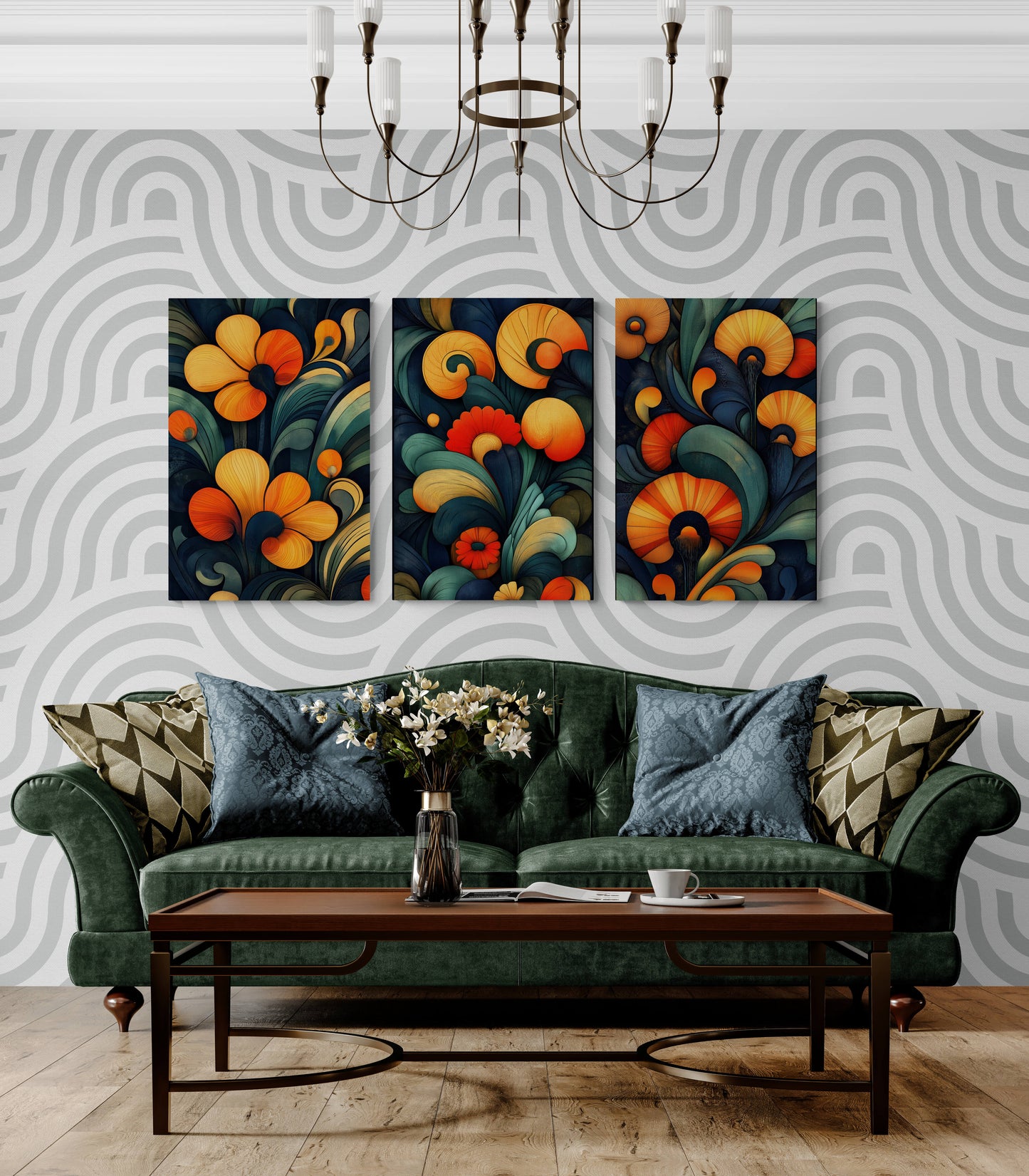 Abstract wall art - framed and unframed canvas