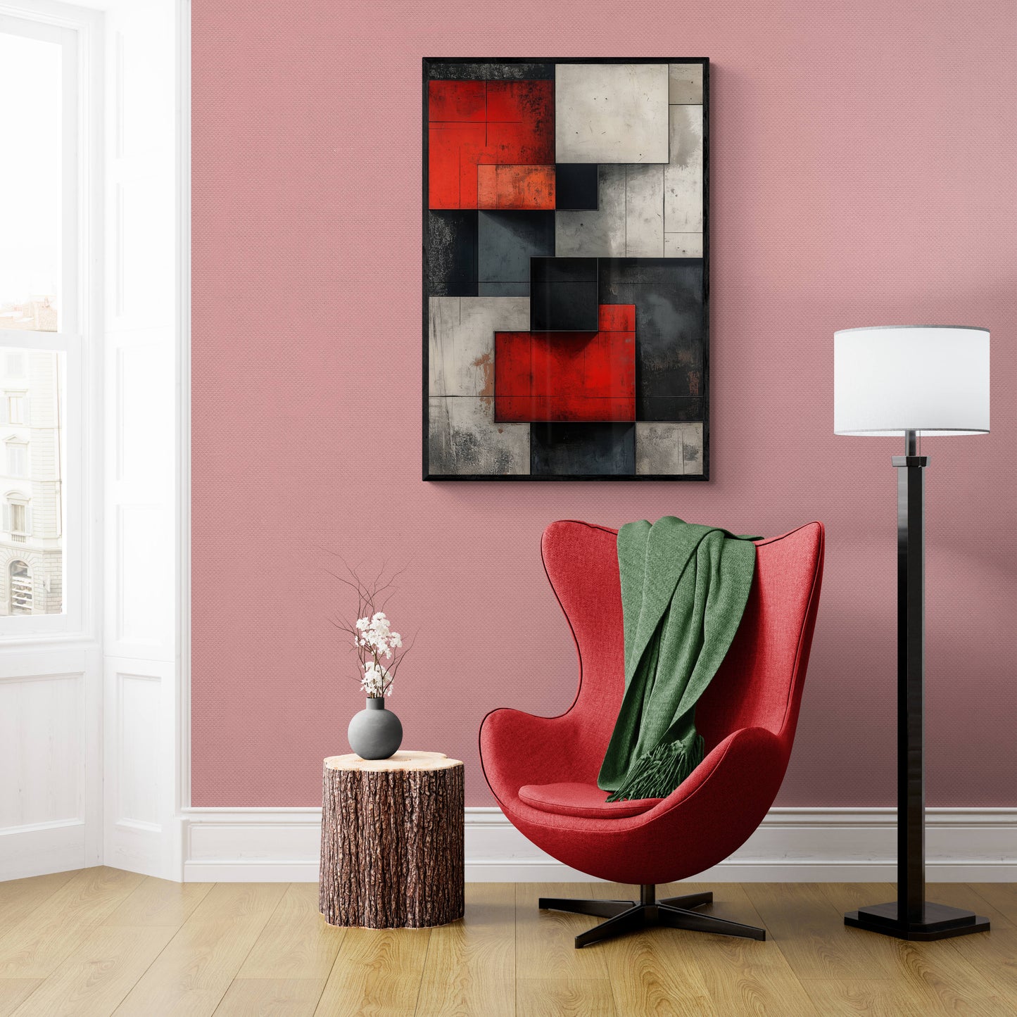 Abstract wall art - framed and unframed canvas