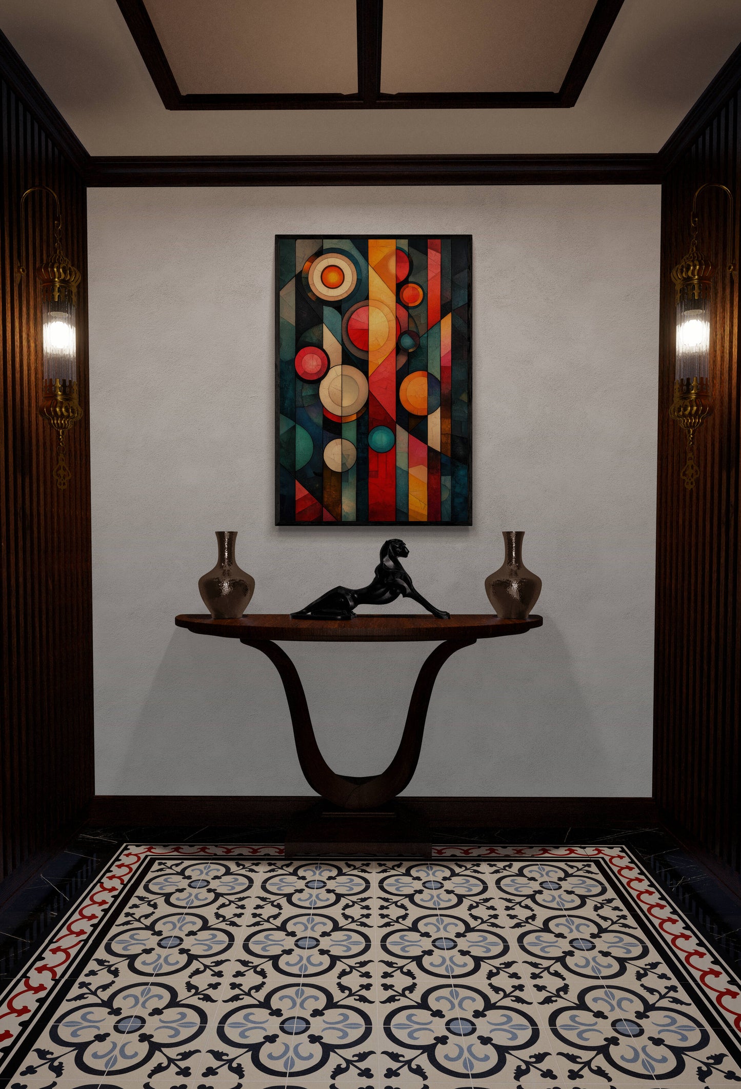 Abstract wall art - framed and unframed canvas