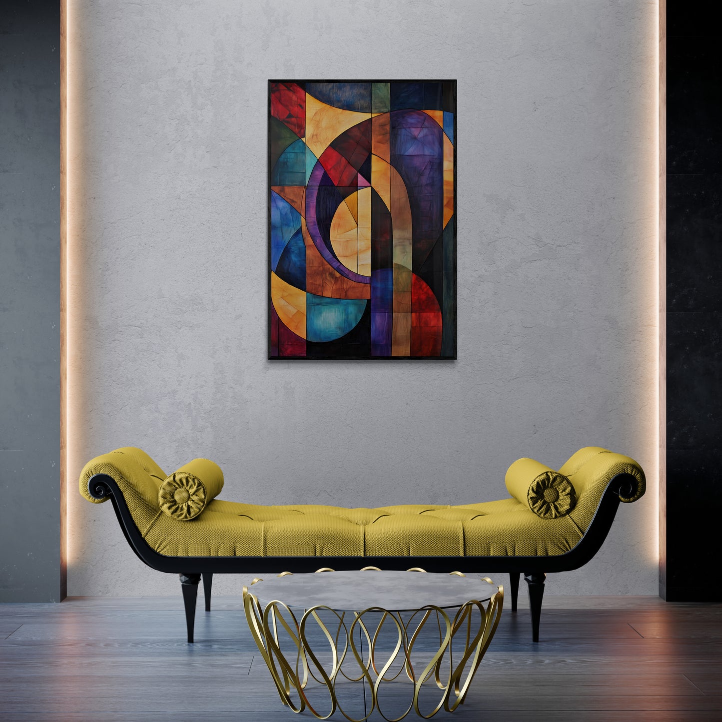 Abstract wall art - framed and unframed canvas