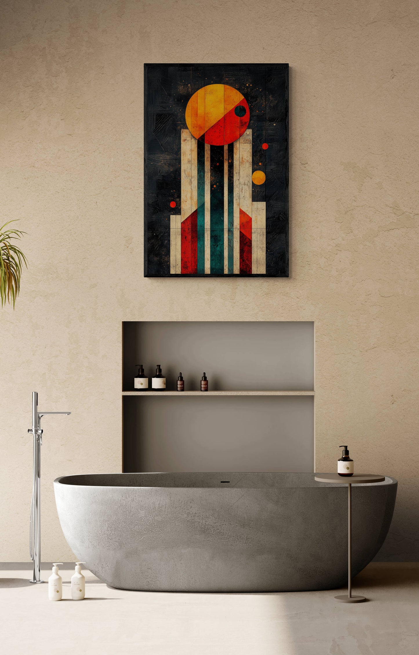 Abstract wall art - framed and unframed canvas
