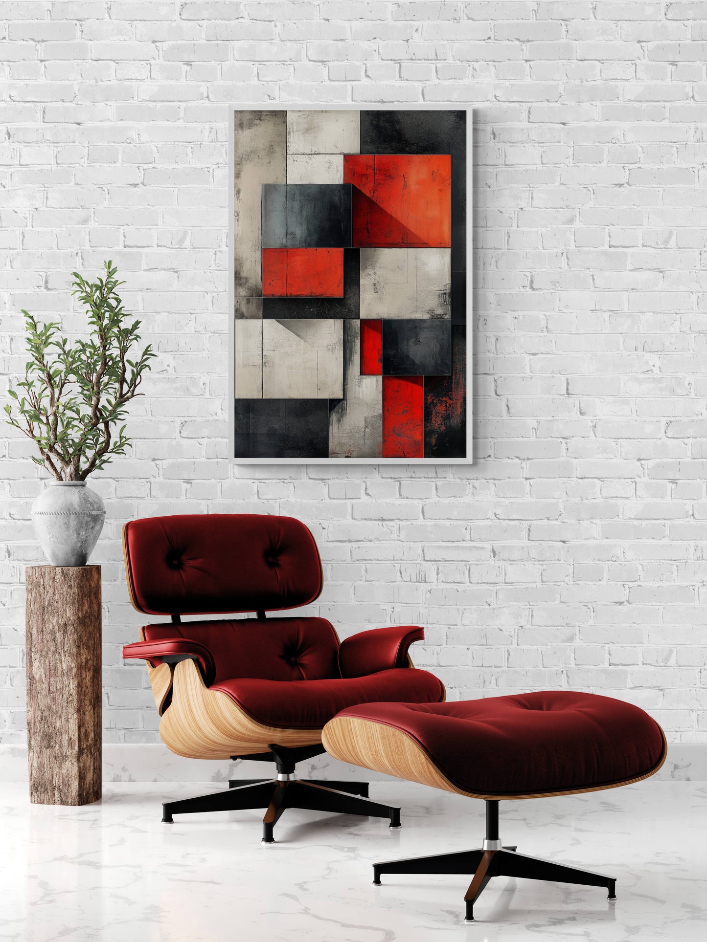 Abstract wall art - framed and unframed canvas
