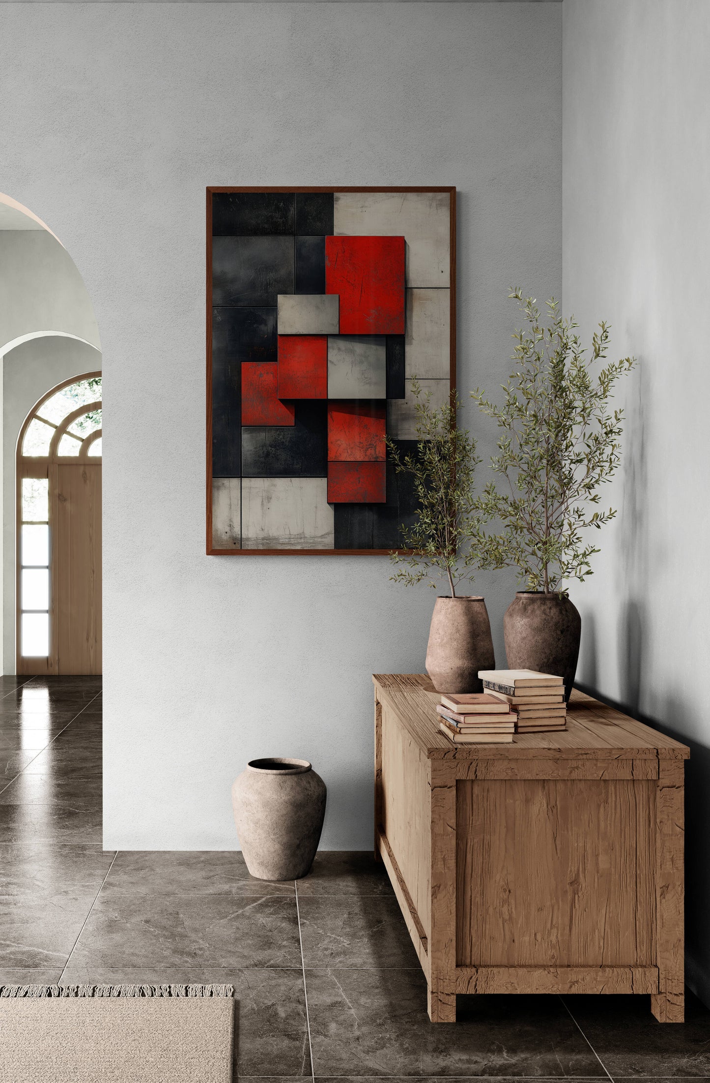 Abstract wall art - framed and unframed canvas