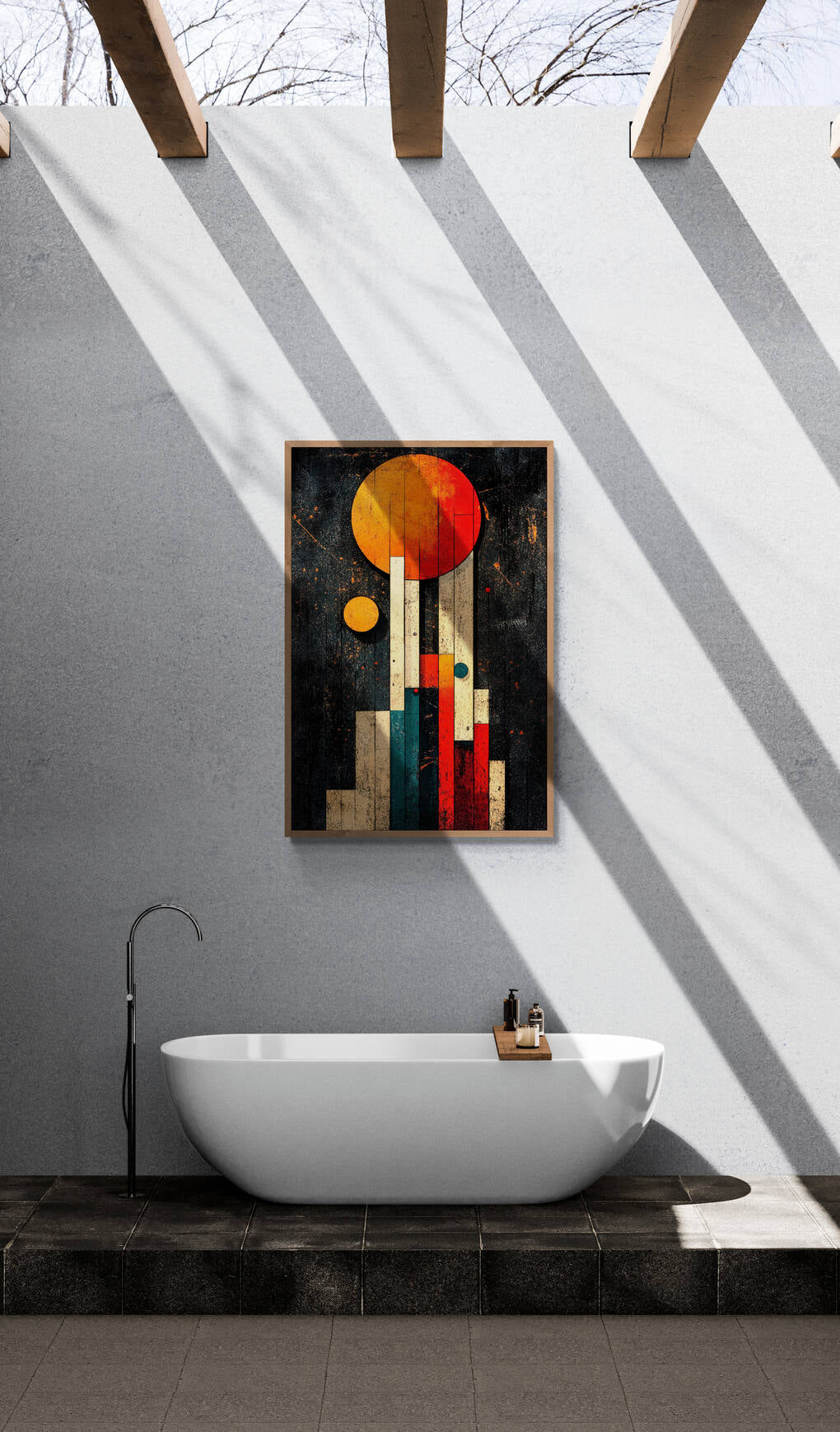 Abstract wall art - framed and unframed canvas