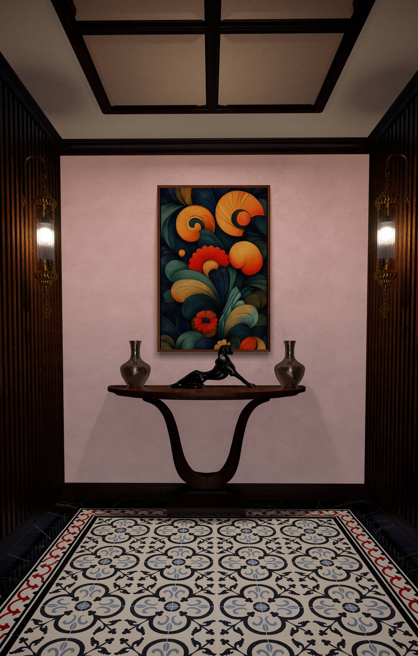 Abstract wall art - framed and unframed canvas