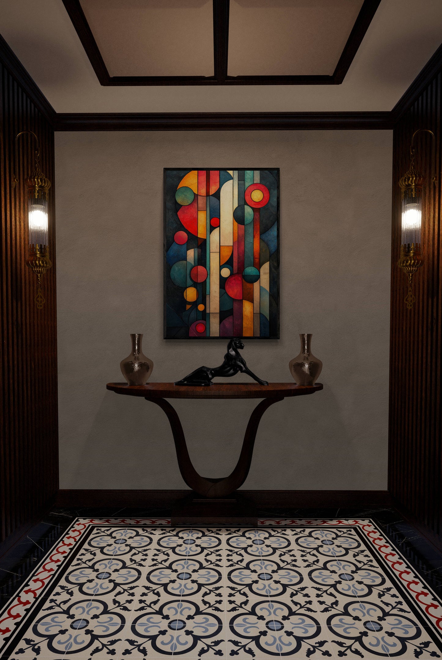 Abstract wall art - framed and unframed canvas