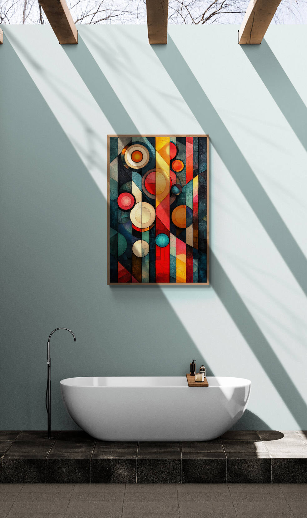 Abstract wall art - framed and unframed canvas