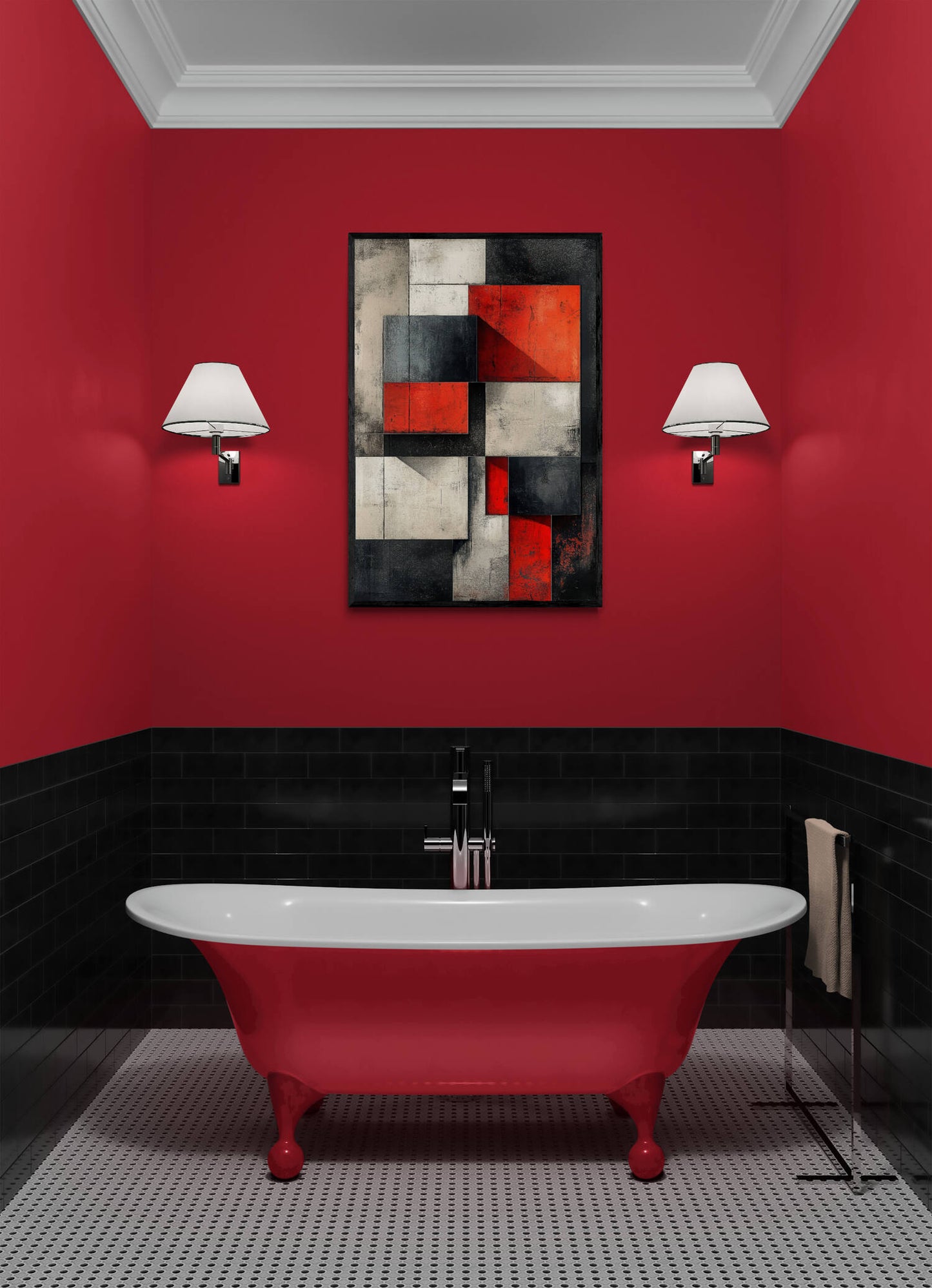Abstract wall art - framed and unframed canvas