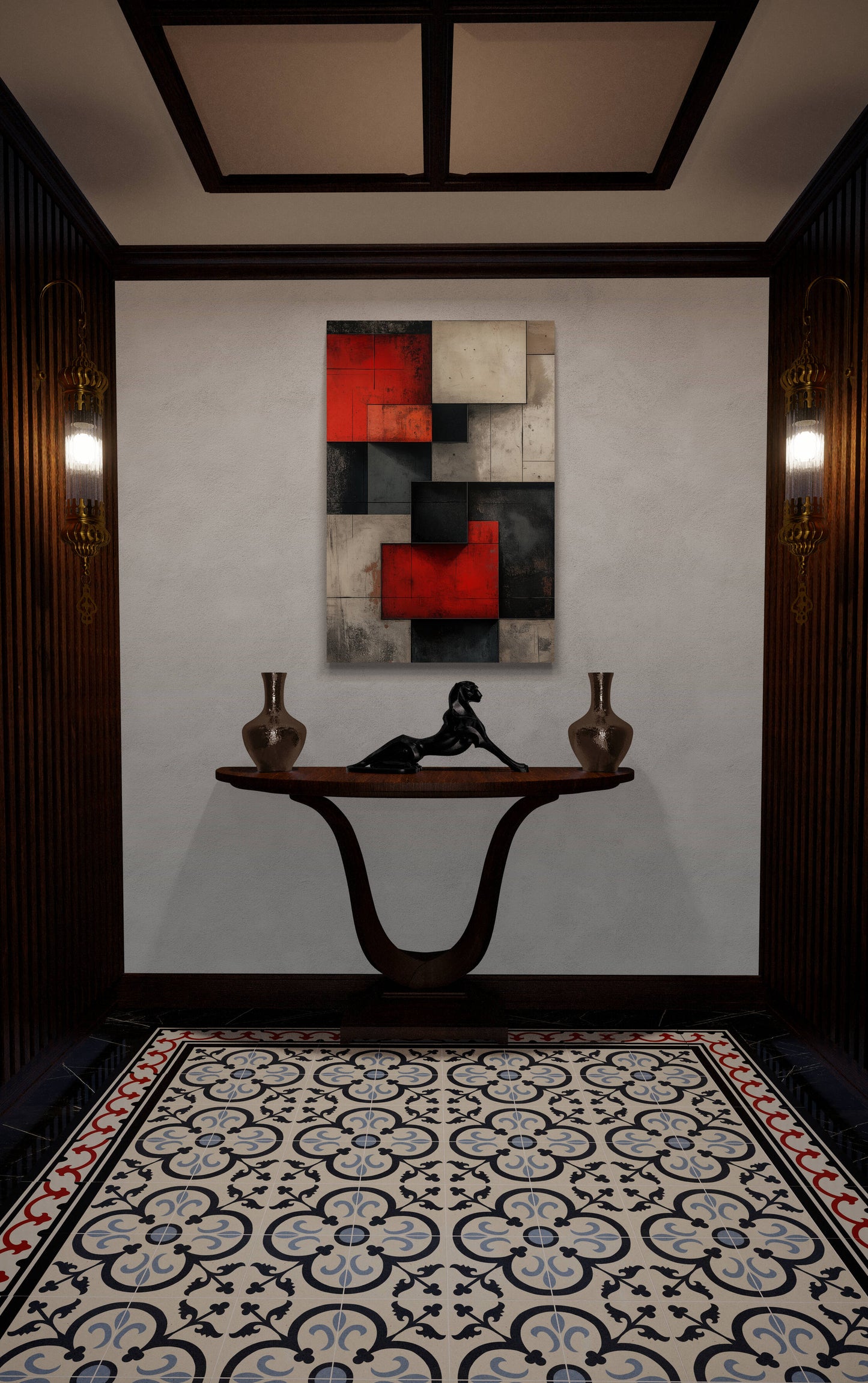 Abstract wall art - framed and unframed canvas