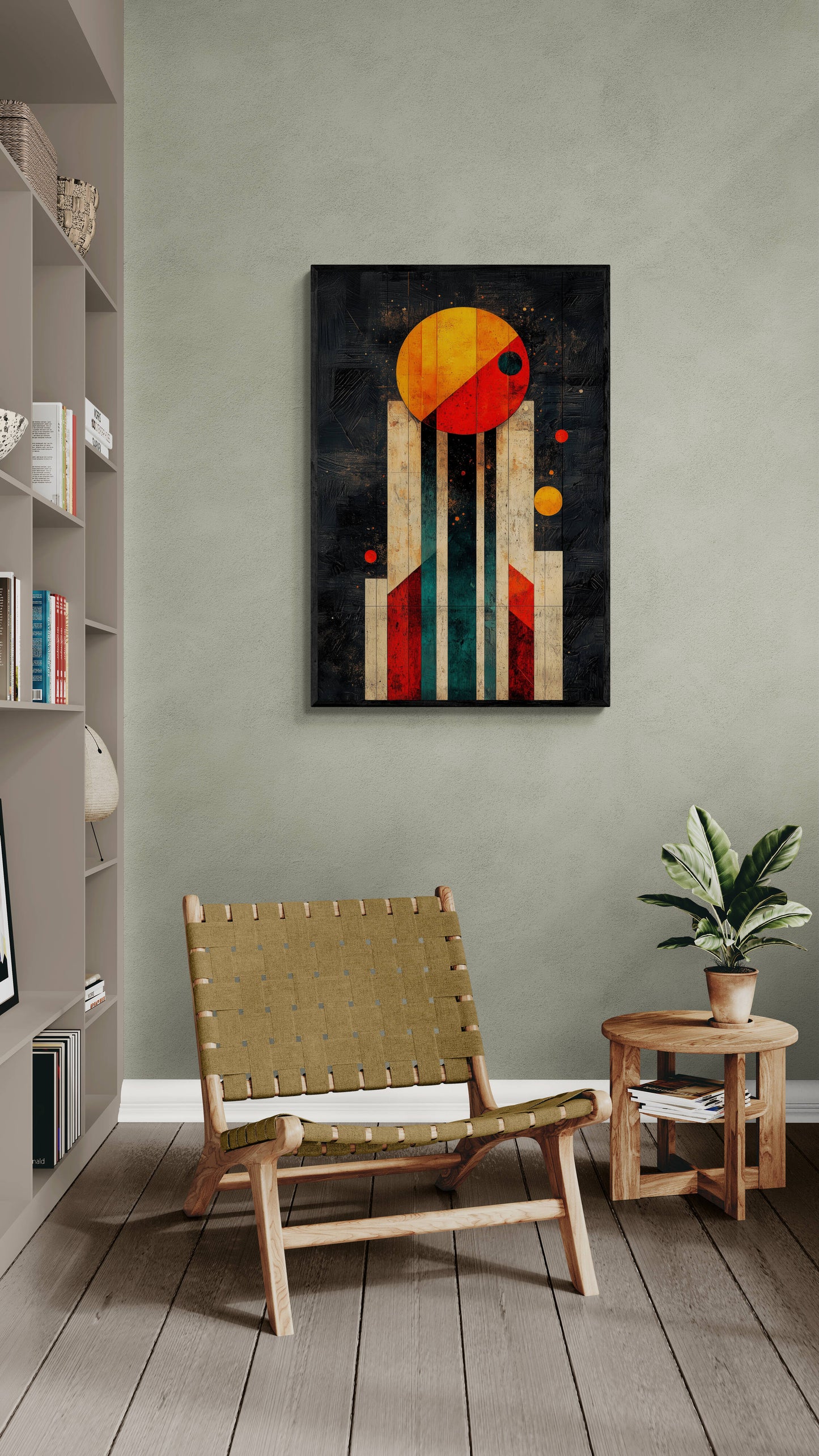 Abstract wall art - framed and unframed canvas