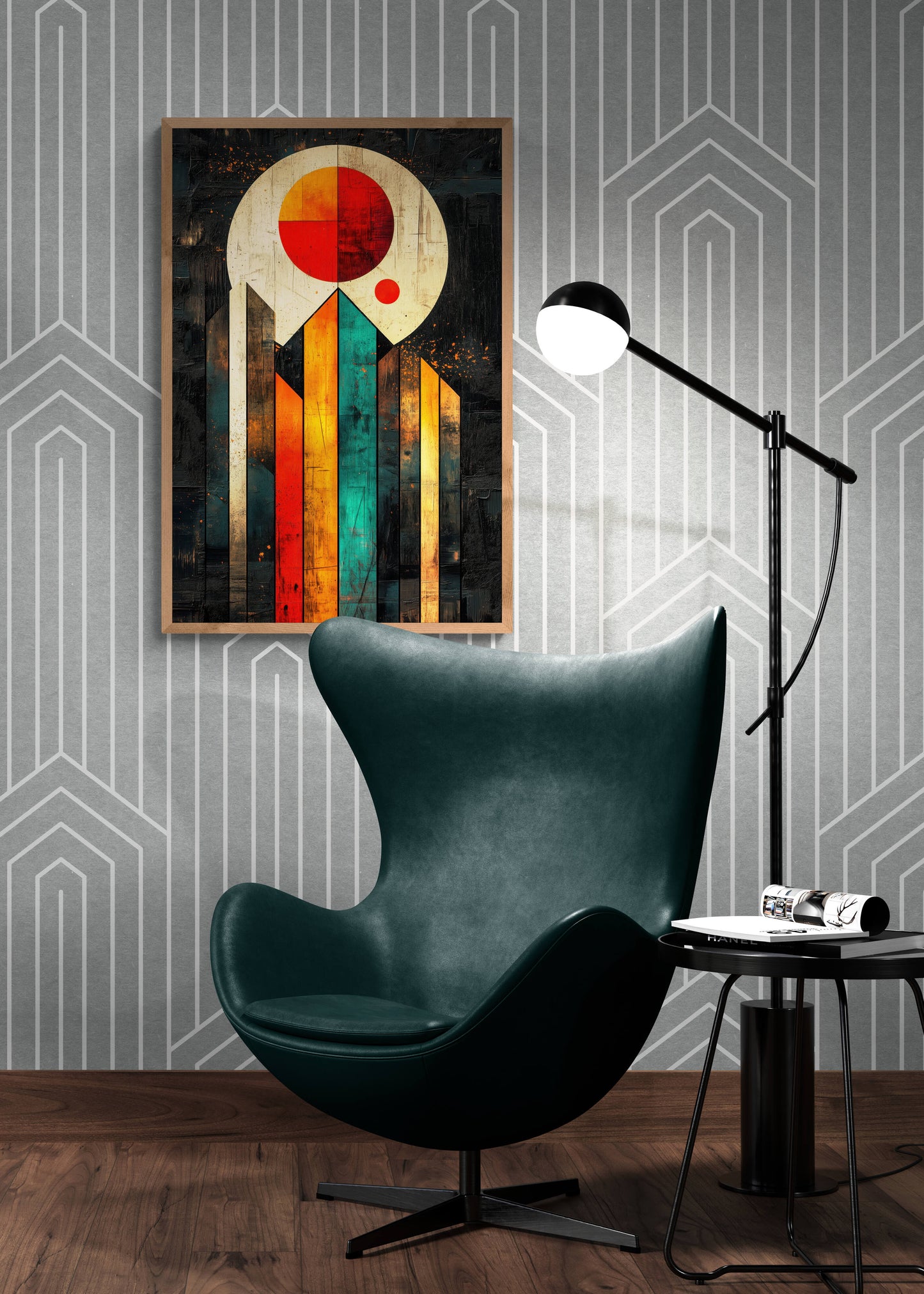 Abstract wall art - framed and unframed canvas