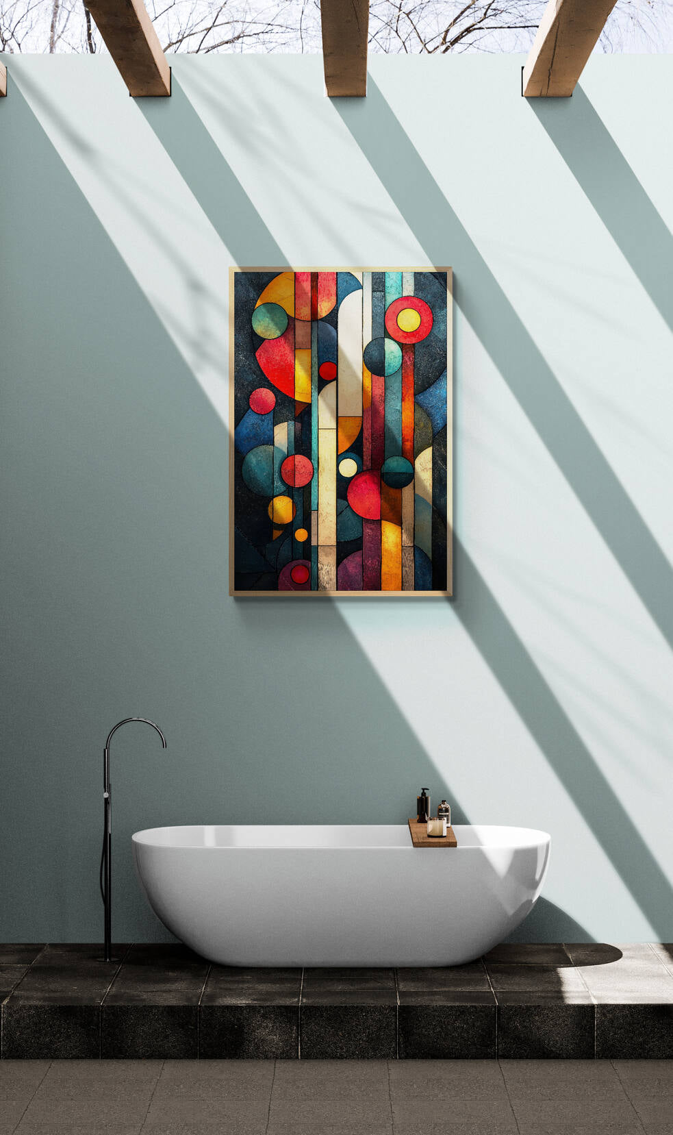 Abstract wall art - framed and unframed canvas