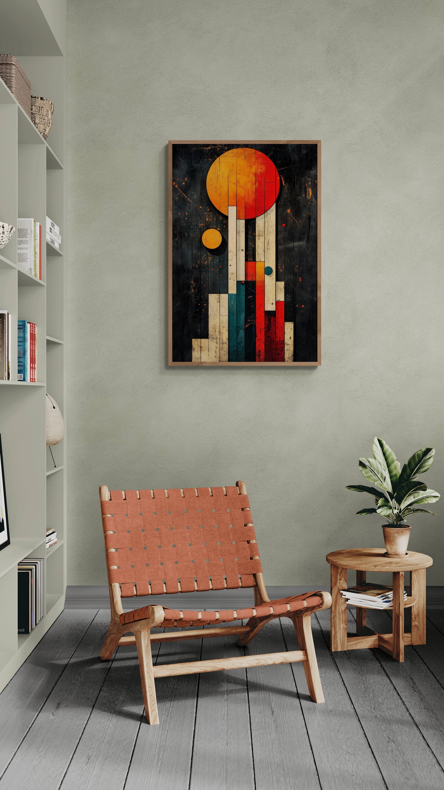 Abstract wall art - framed and unframed canvas