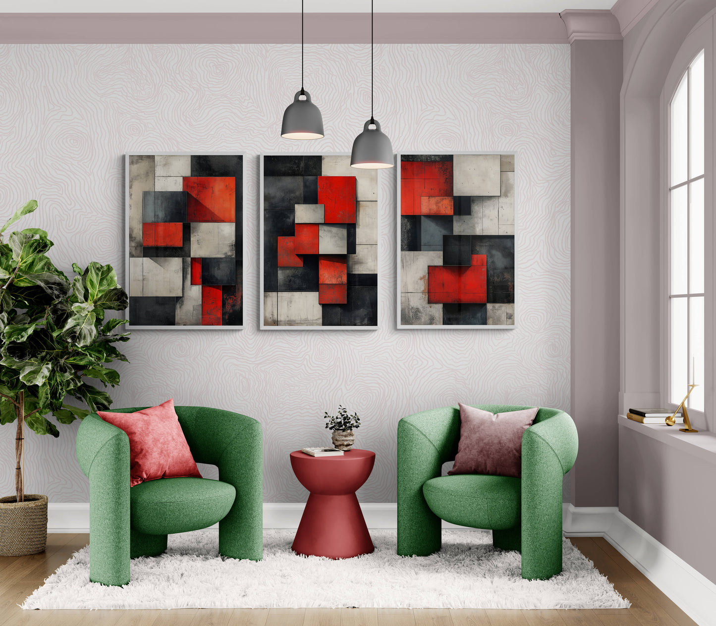 Abstract wall art - framed and unframed canvas