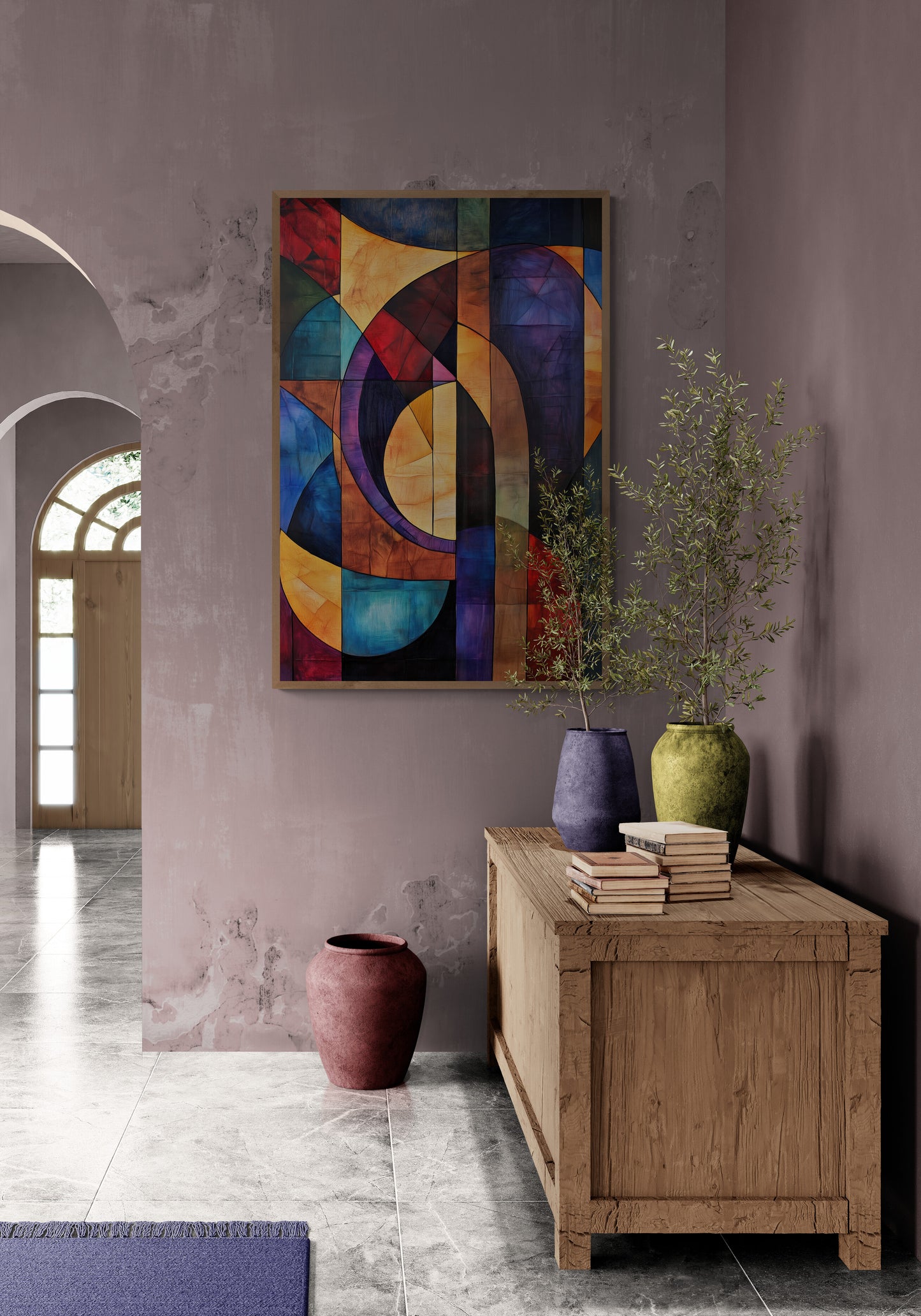 Abstract wall art - framed and unframed canvas
