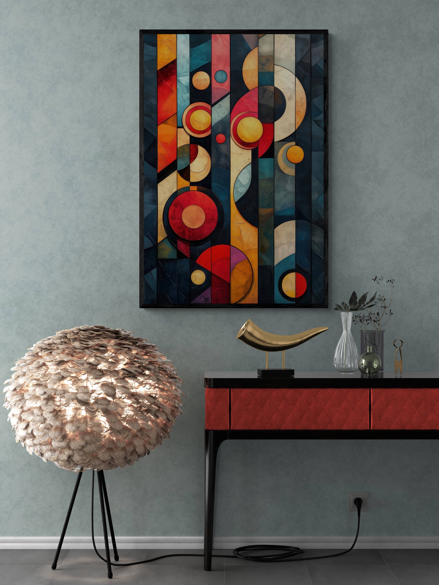 Abstract wall art - framed and unframed canvas