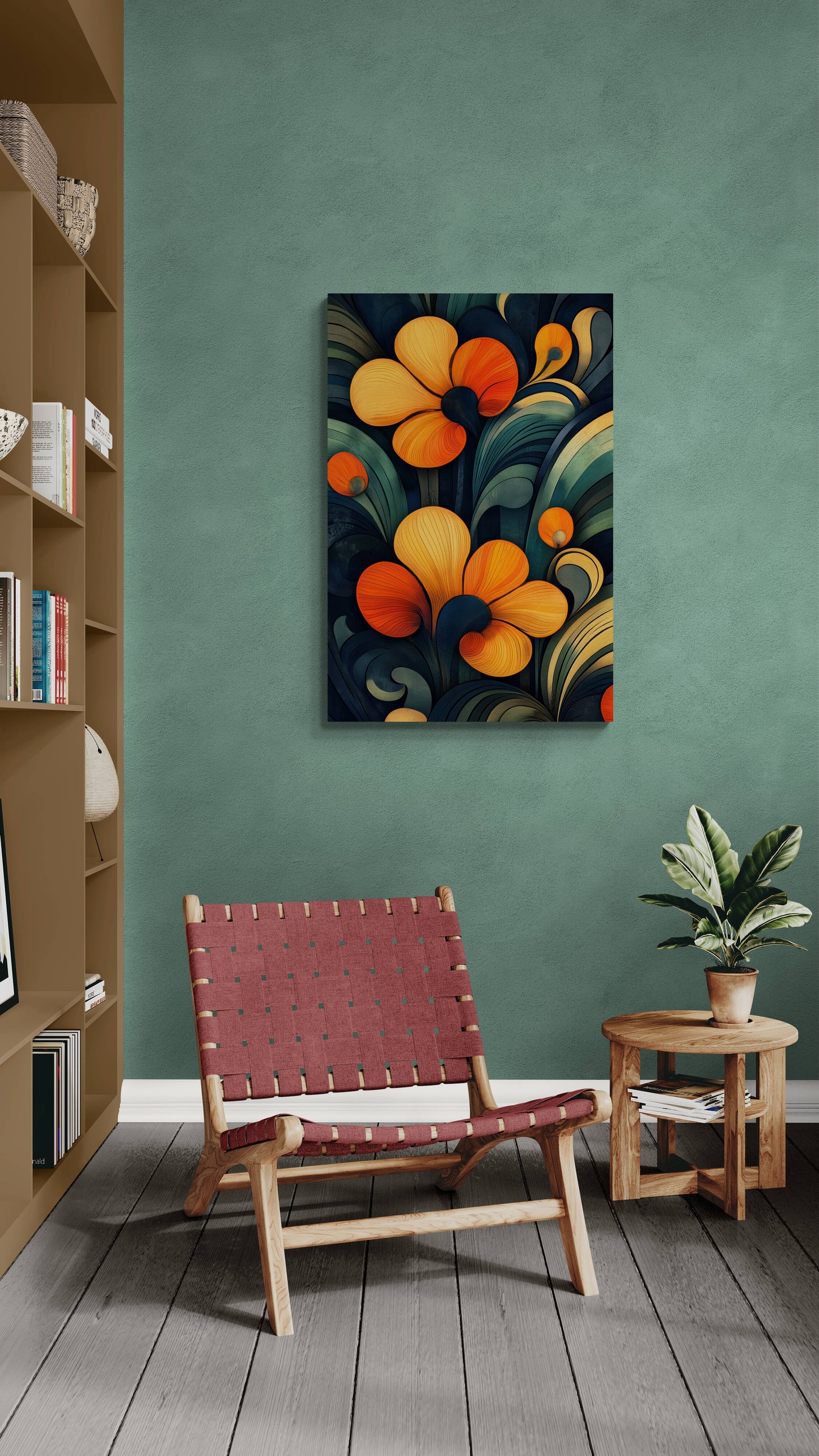 Abstract wall art - framed and unframed canvas