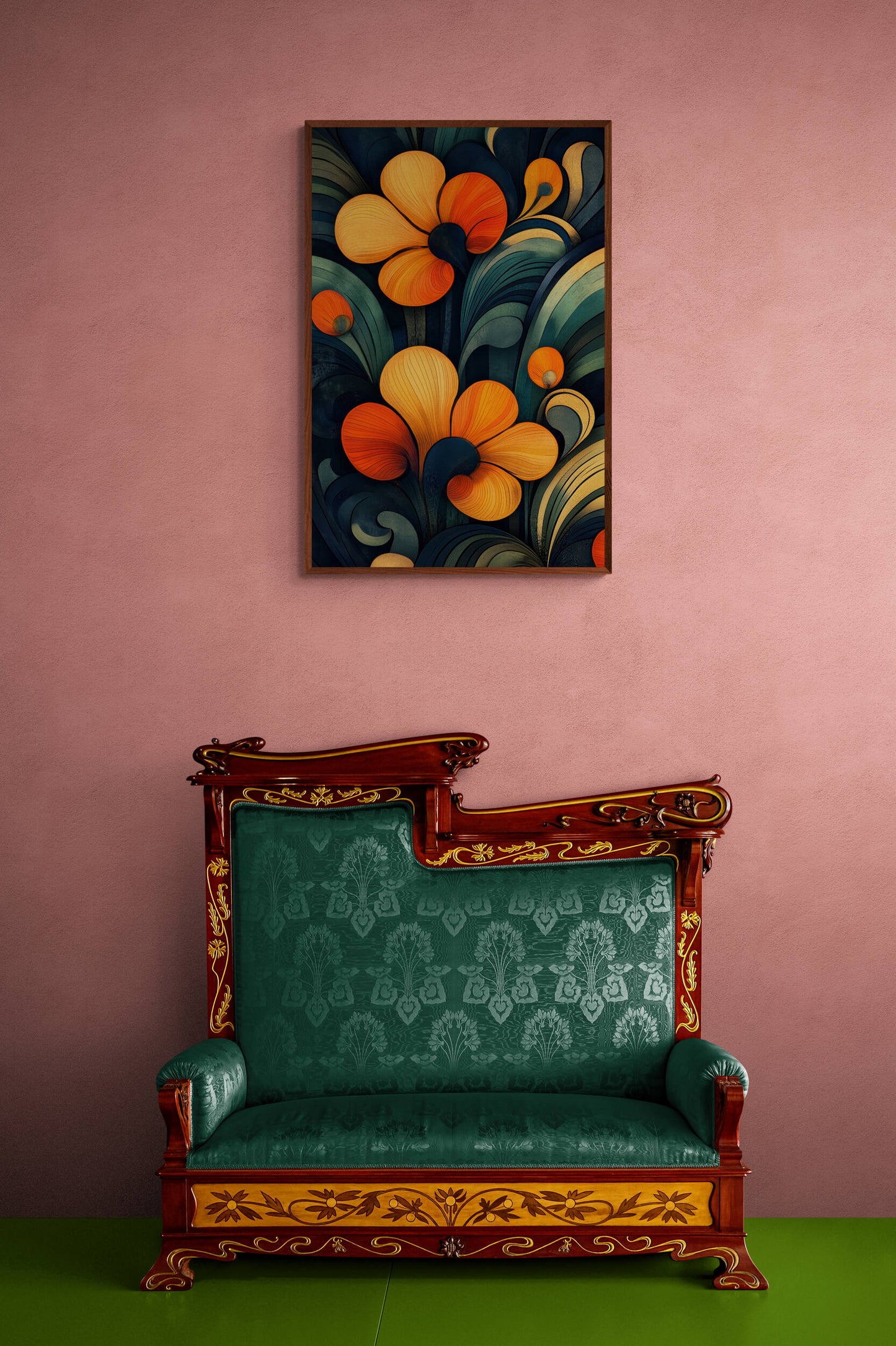Abstract wall art - framed and unframed canvas