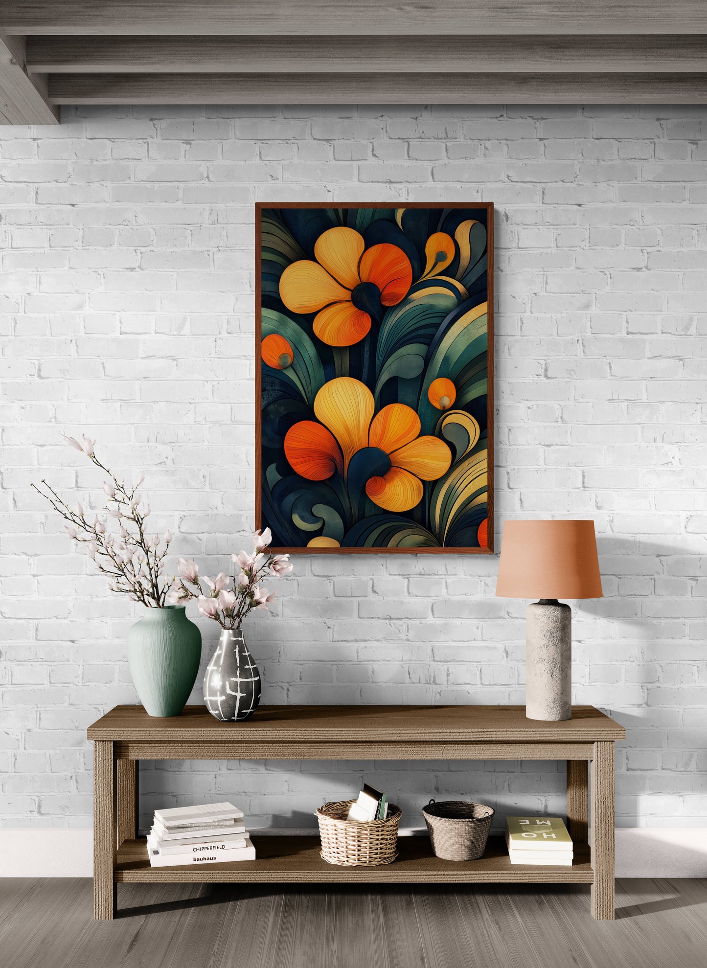 Abstract wall art - framed and unframed canvas