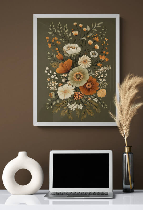 Boho wall art - framed and unframed canvas options