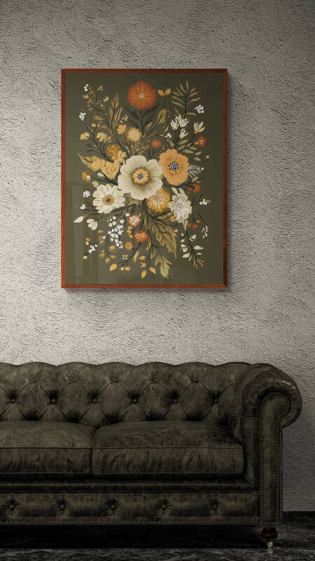 Boho wall art - framed and unframed canvas options
