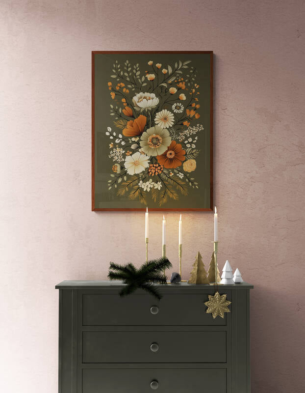 Boho wall art - framed and unframed canvas options